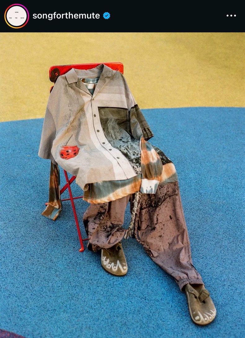 Song For The Mute Song For The Mute Printed drawstring straight-leg trouser Size US 32 / EU 48 - 7 Thumbnail