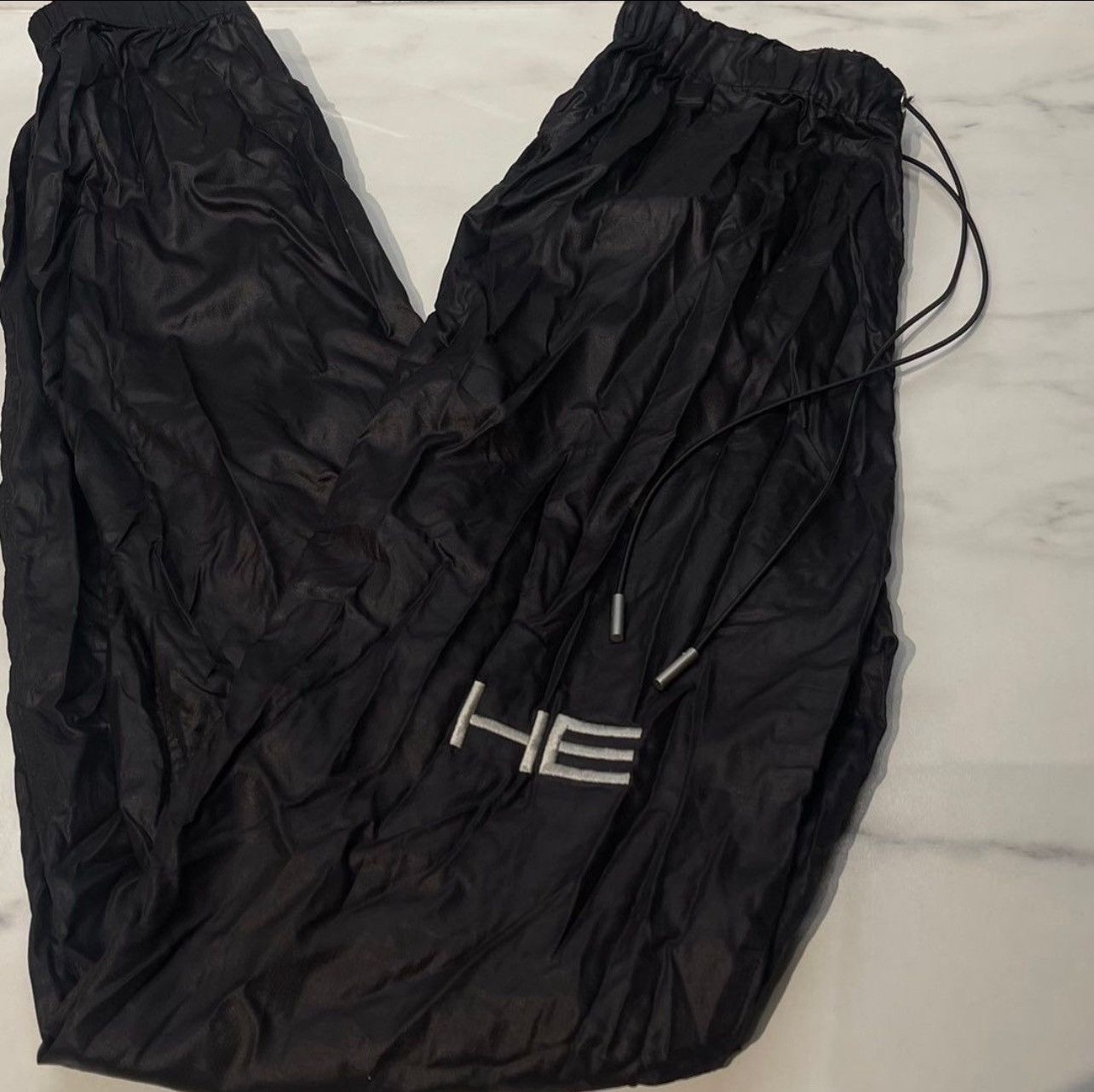 Heliot Emil Black Nylon Track Pant Size US 28 / EU 44 - 2 Thumbnail