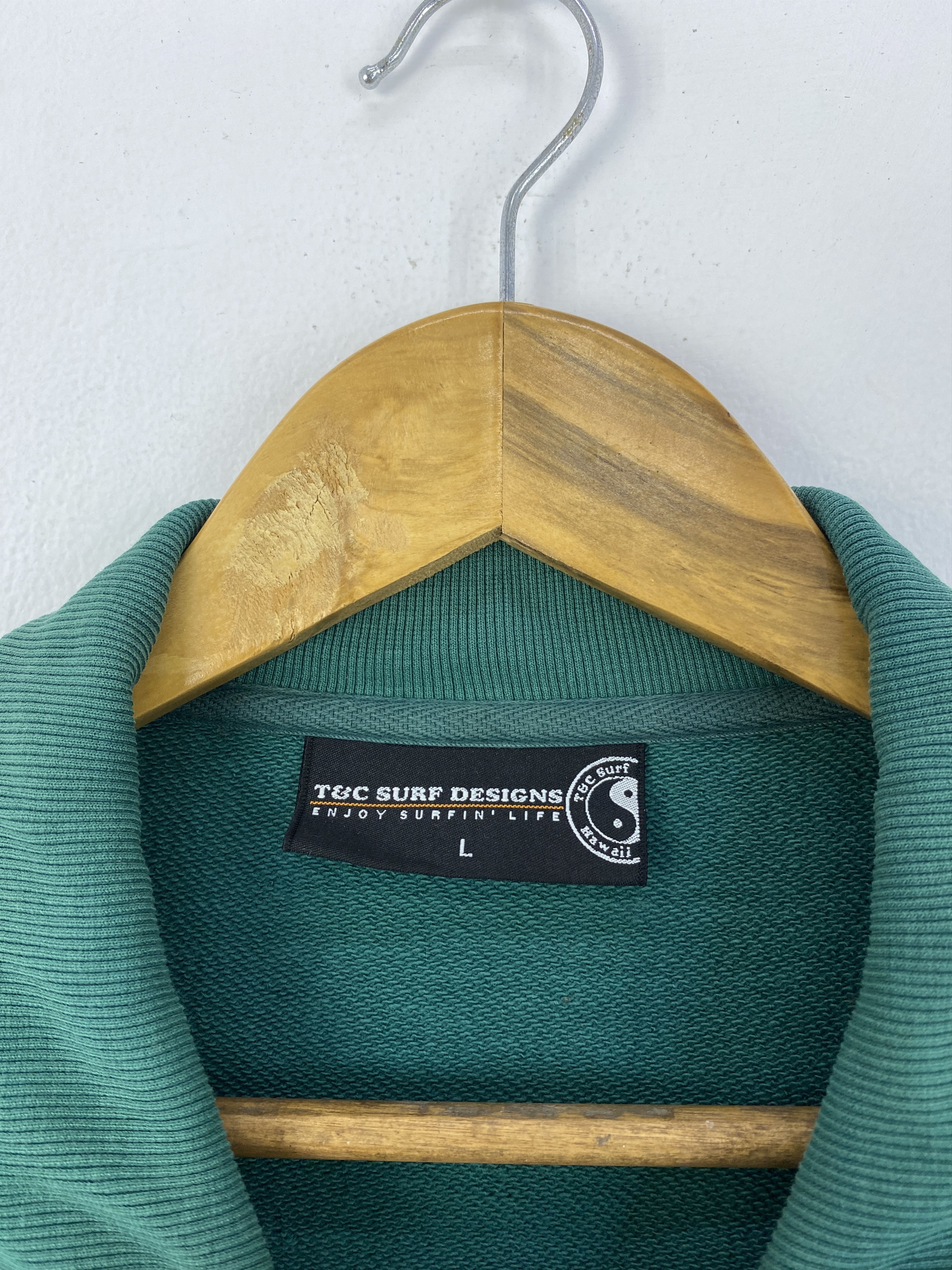 Vintage Vintage T&C Surf Designer Zipper Sweater SH0046 Size US L / EU 52-54 / 3 - 5 Thumbnail