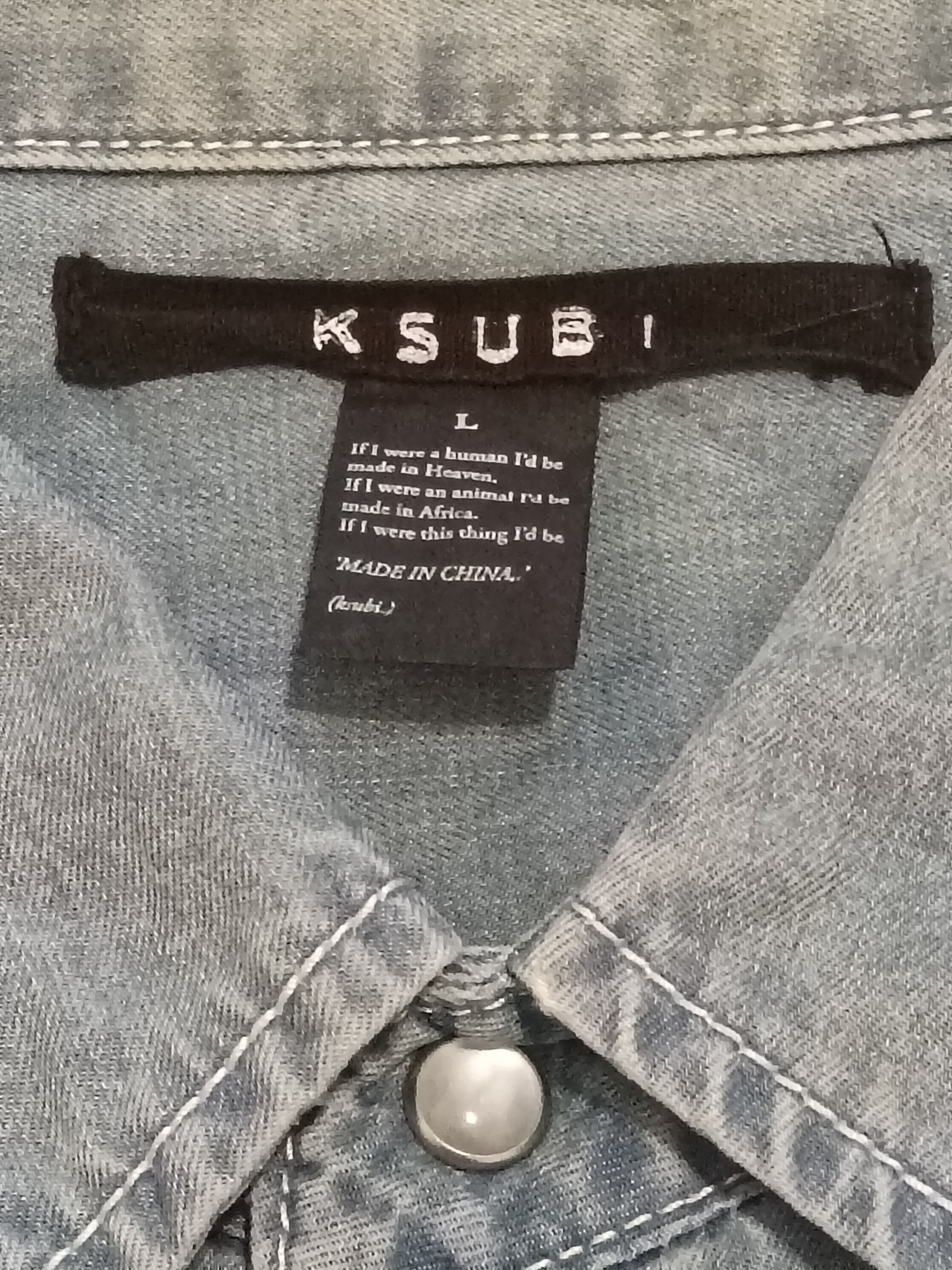 Ksubi KSUBI VELVET FOG BUTTON UP SHIRT Size US L / EU 52-54 / 3 - 7 Thumbnail