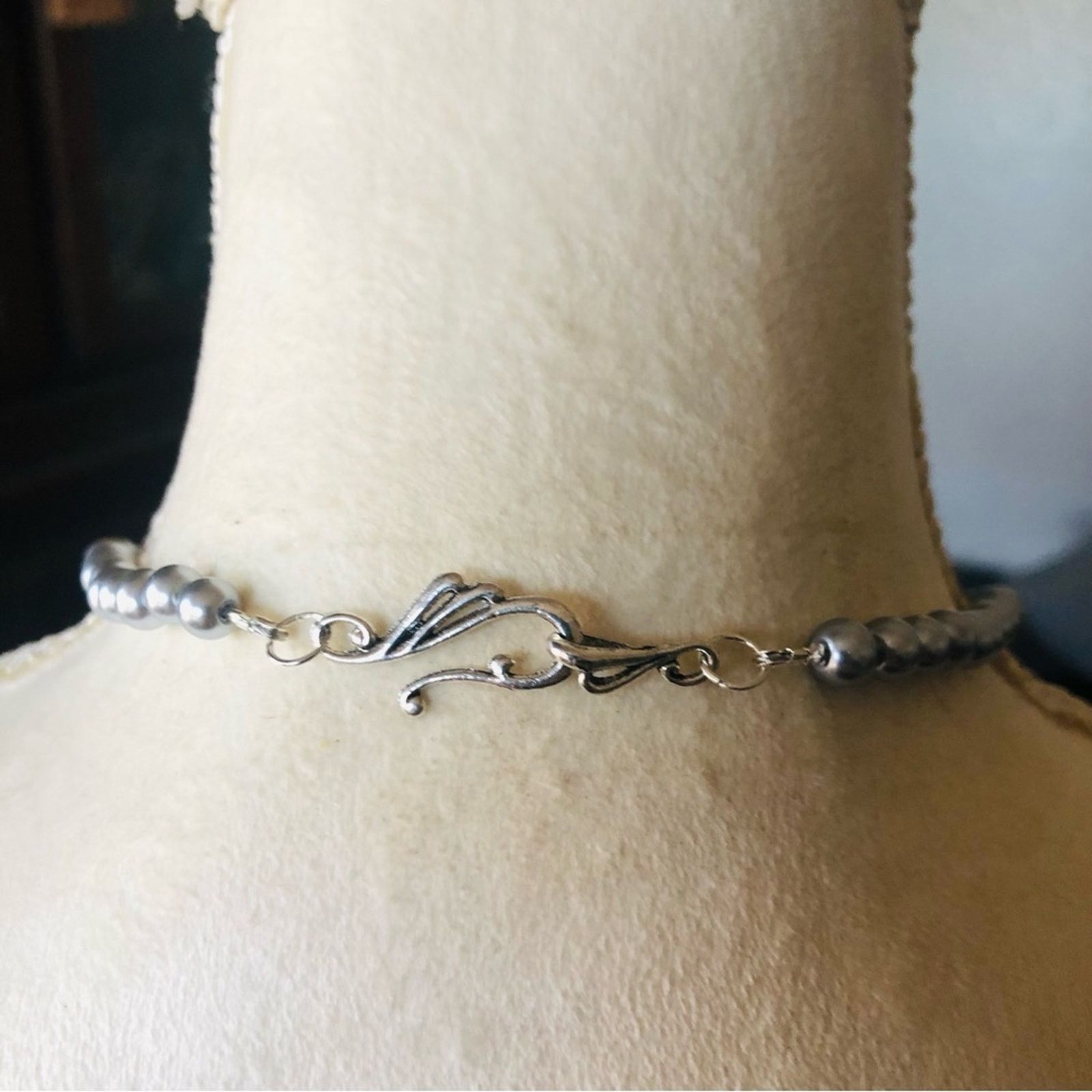 Handmade Handcrafted repurpose vintage southwest Pearl necklace Size ONE SIZE - 7 Thumbnail