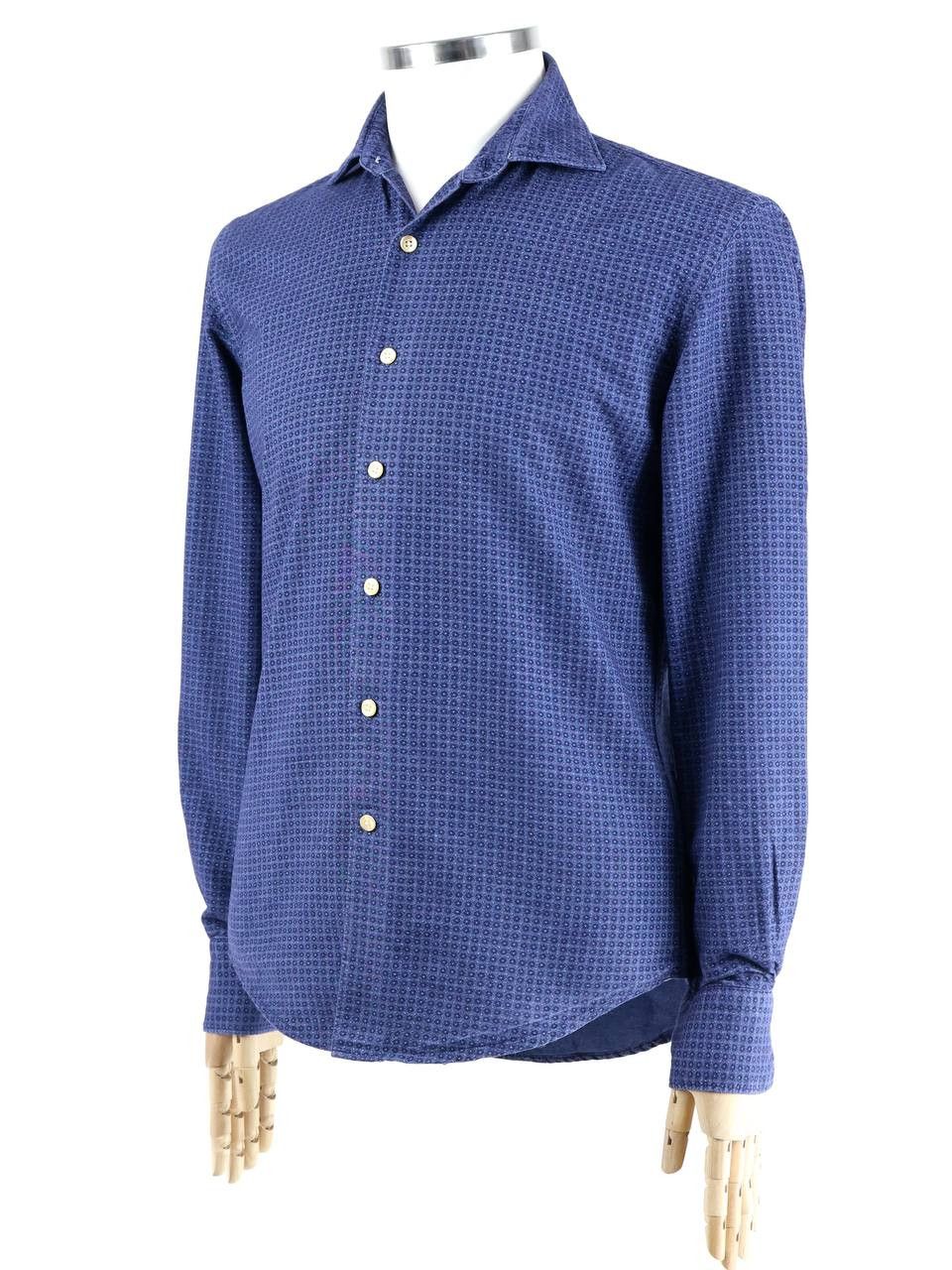 Boggi BOGGI MILANO Shirt cotton Size US M / EU 48-50 / 2 - 2 Thumbnail