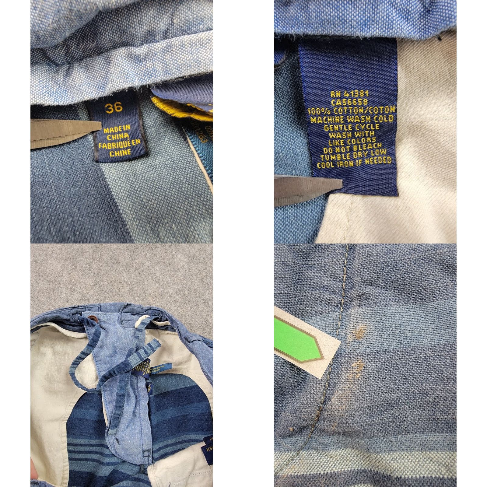 Polo Ralph Lauren Polo Ralph Lauren Shorts Mens 36 Straight Fit Blue Stripe 8'' Inseam Sail Cloth Size US M / EU 48-50 / 2 - 8 Thumbnail