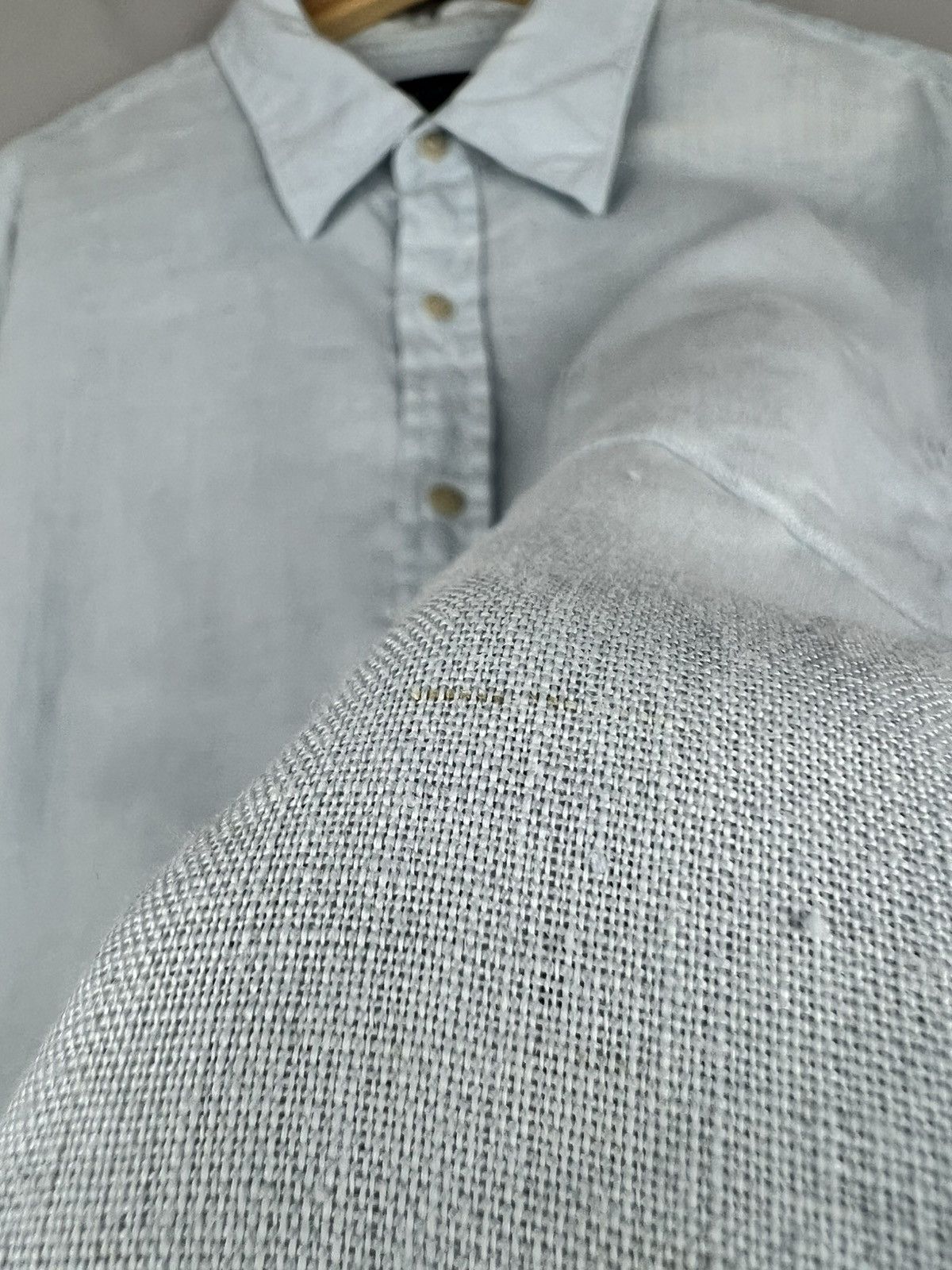 Gap × Vintage Gap Vintage Linen Blue Shirt Oversized Size US L / EU 52-54 / 3 - 8 Thumbnail