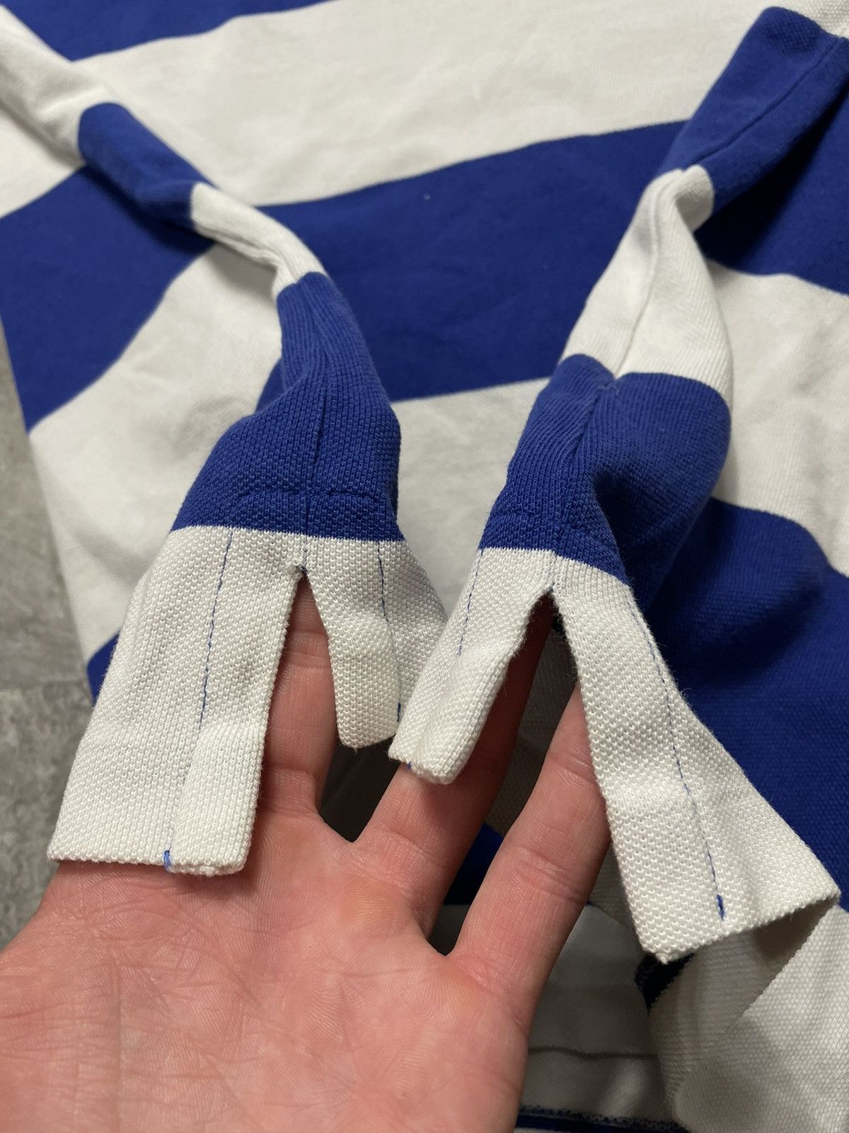 Polo Ralph Lauren Polo Ralph Lauren Polo Shirt Striped Luxury Blue White Y2k Size US XL / EU 56 / 4 - 3 Thumbnail