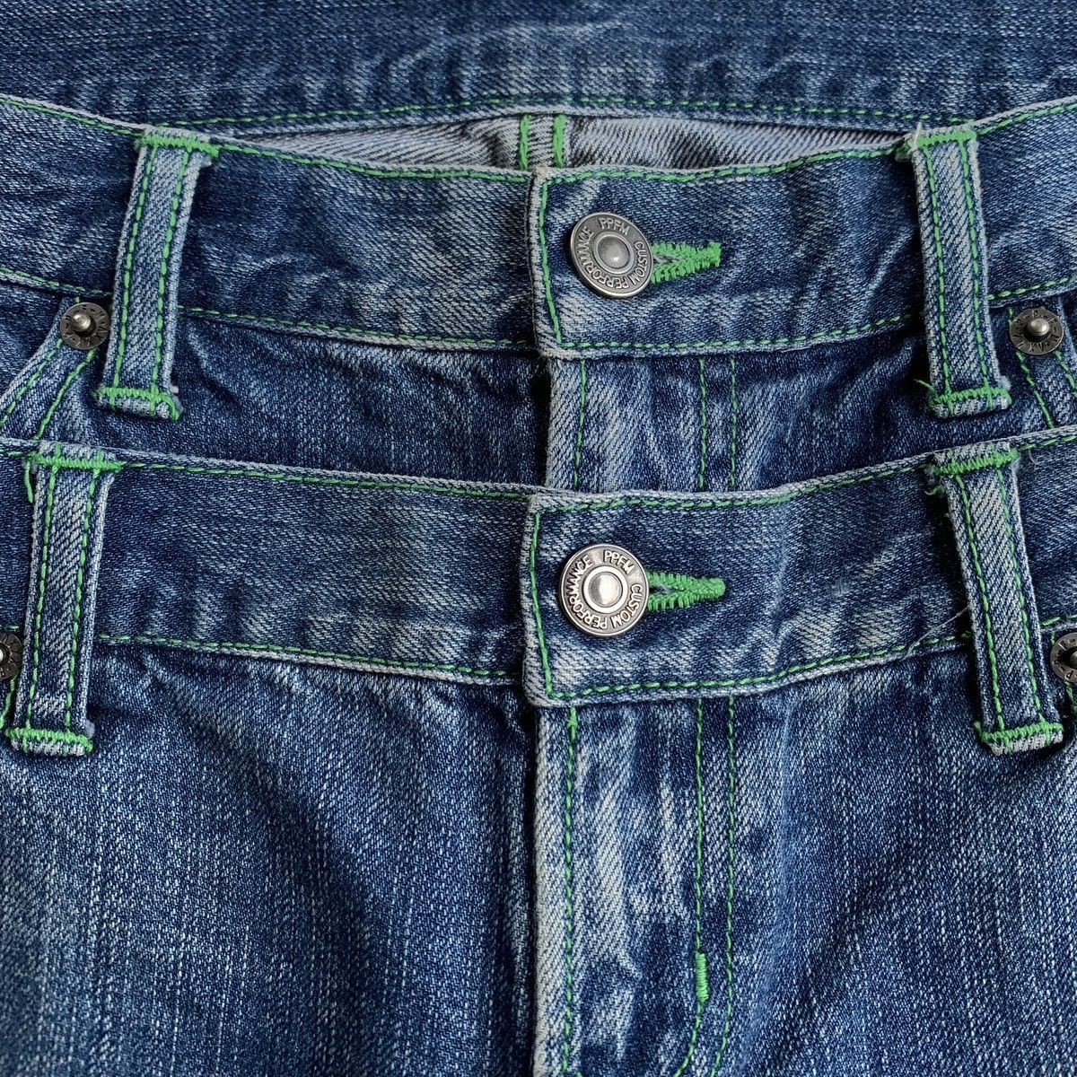 Japanese Brand 2000s Rare Japanese Brand PPFM Double Waist Denim Size US 33 - 11 Thumbnail