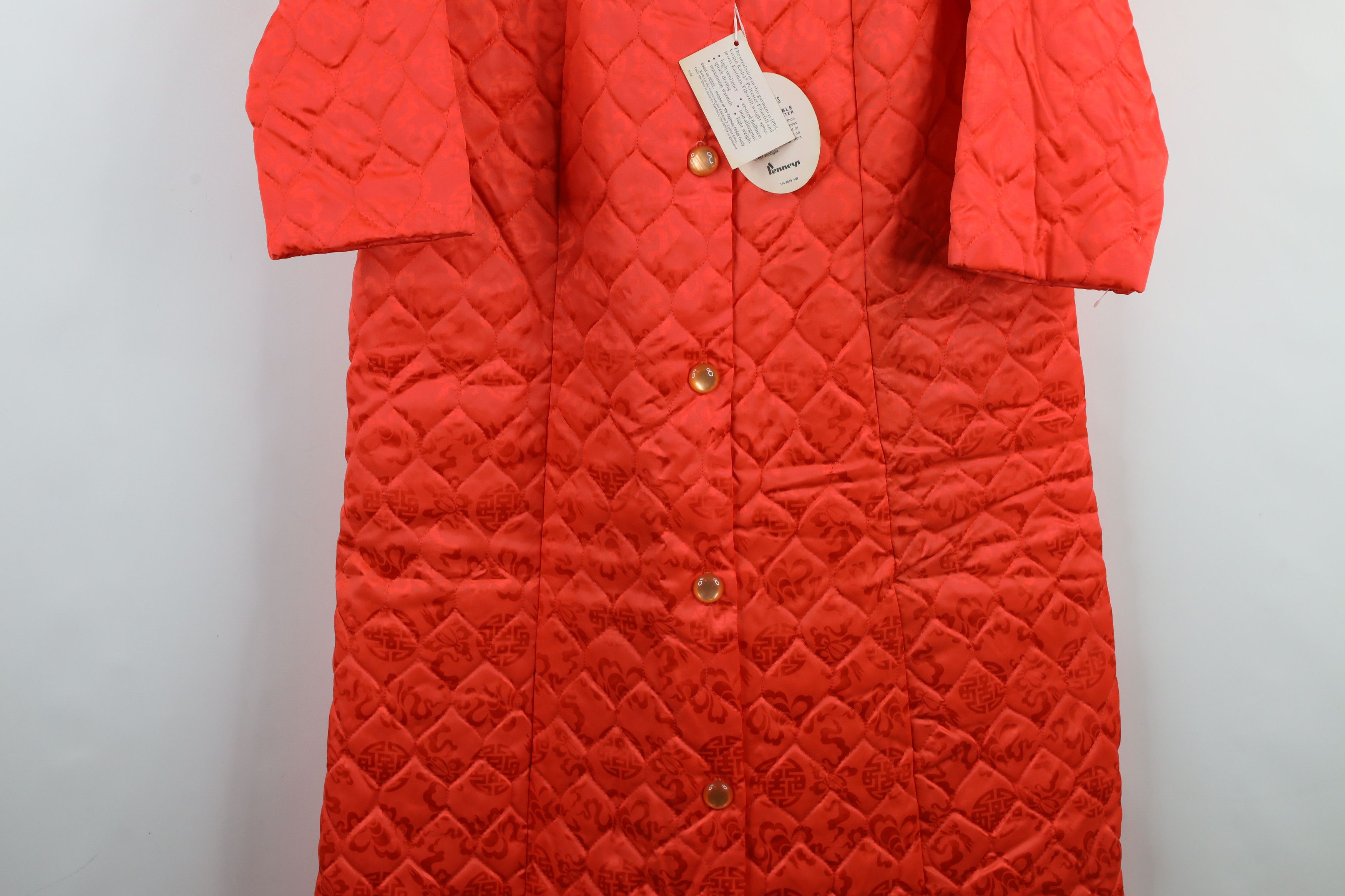 Vintage Deadstock Vintage 60s Quilted Kimono Night Sleep Jacket Size XL / US 12-14 / IT 48-50 - 3 Thumbnail