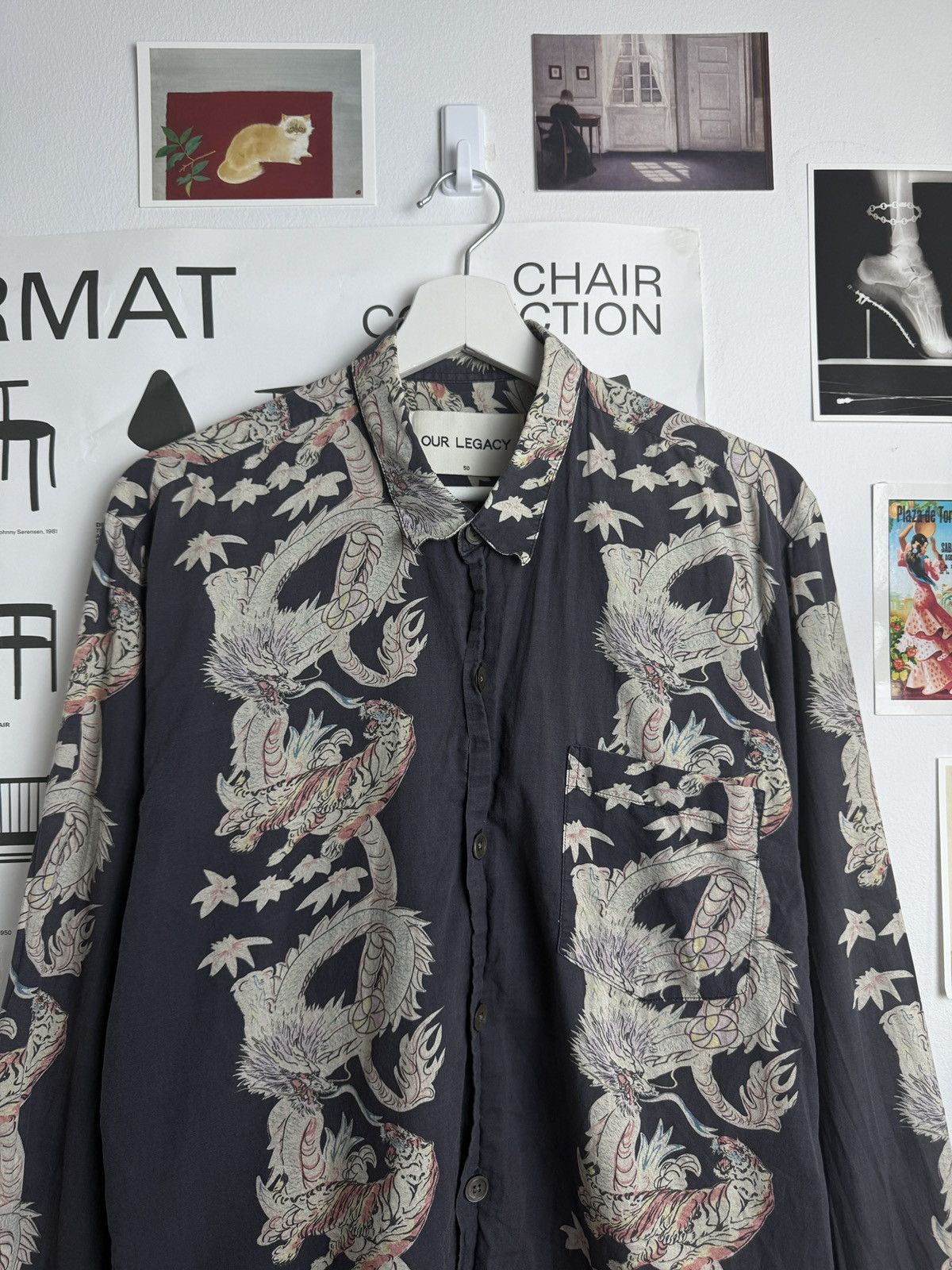 Other Our Legacy dragon printed longsleeve shirt L designer luxury Size US L / EU 52-54 / 3 - 6 Thumbnail
