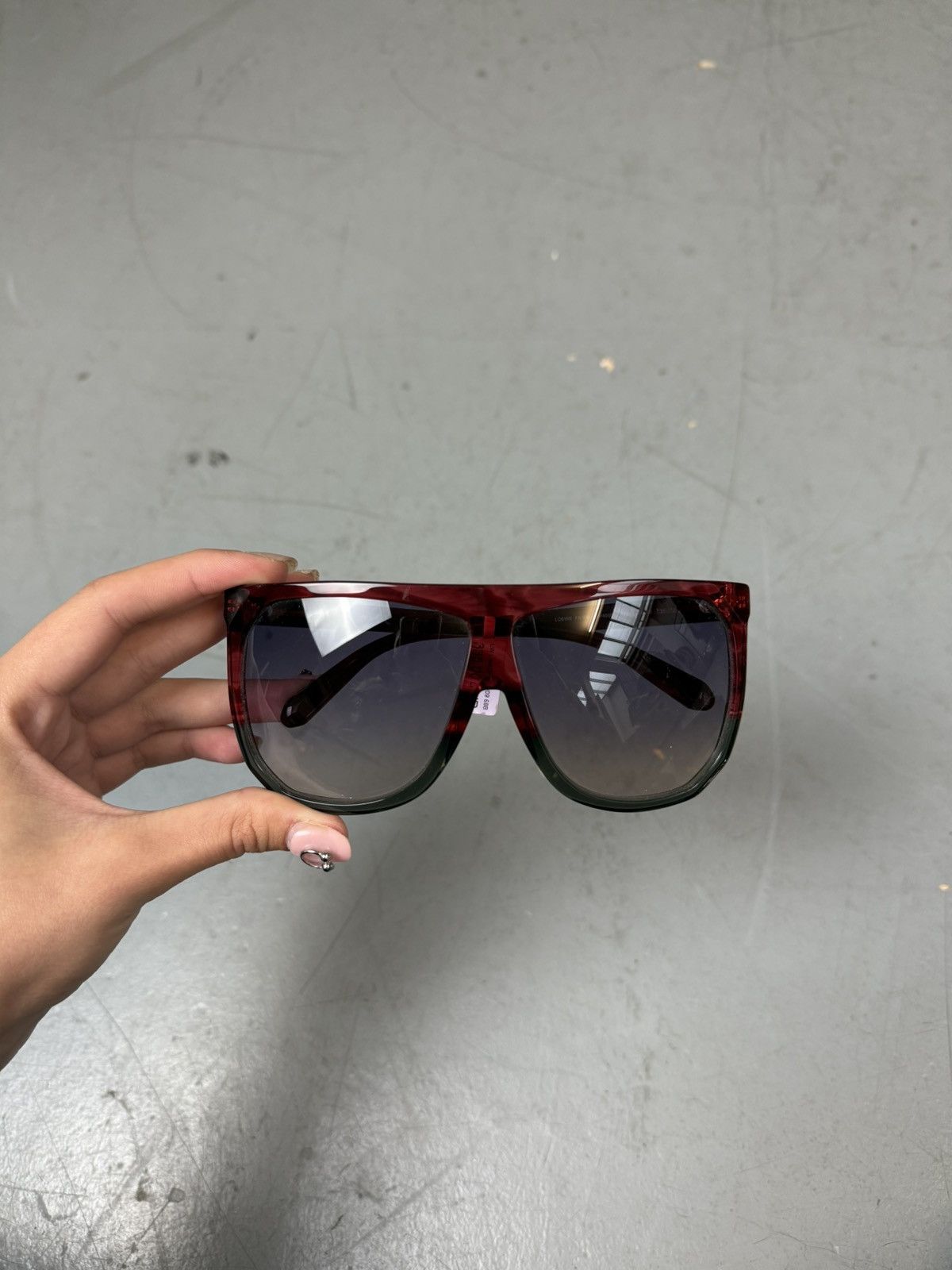 Loewe Big Glasses Red Sunglasses