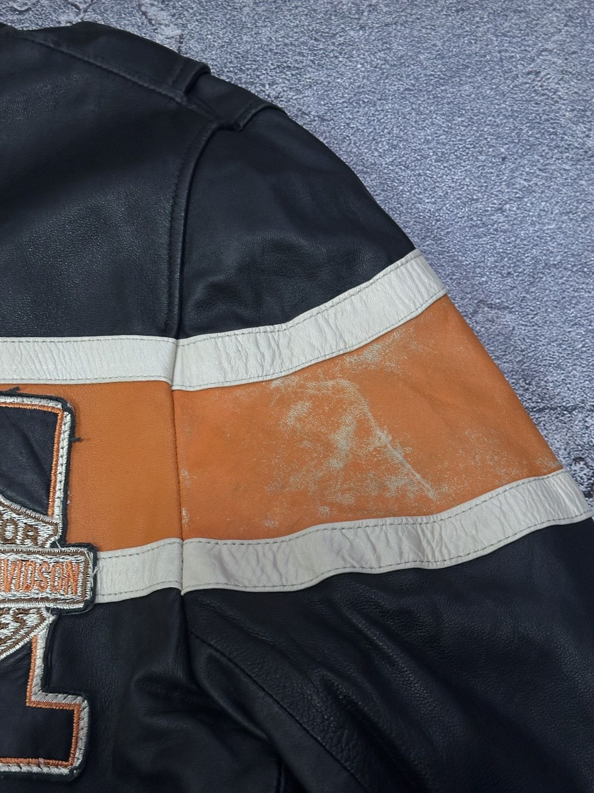 Harley Davidson Harley-Davidson Victory Lane Leather Riding Jacket Size S Size US S / EU 44-46 / 1 - 11 Thumbnail