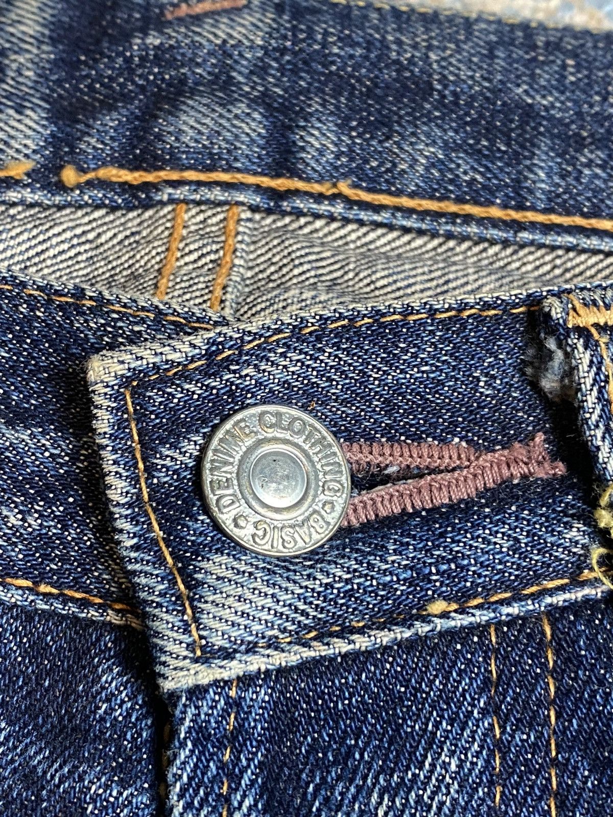 Denime × Vintage 90s Denime Orizzonti WWII 501 Style Hidden Rivette Jeans Size US 28 / EU 44 - 11 Thumbnail