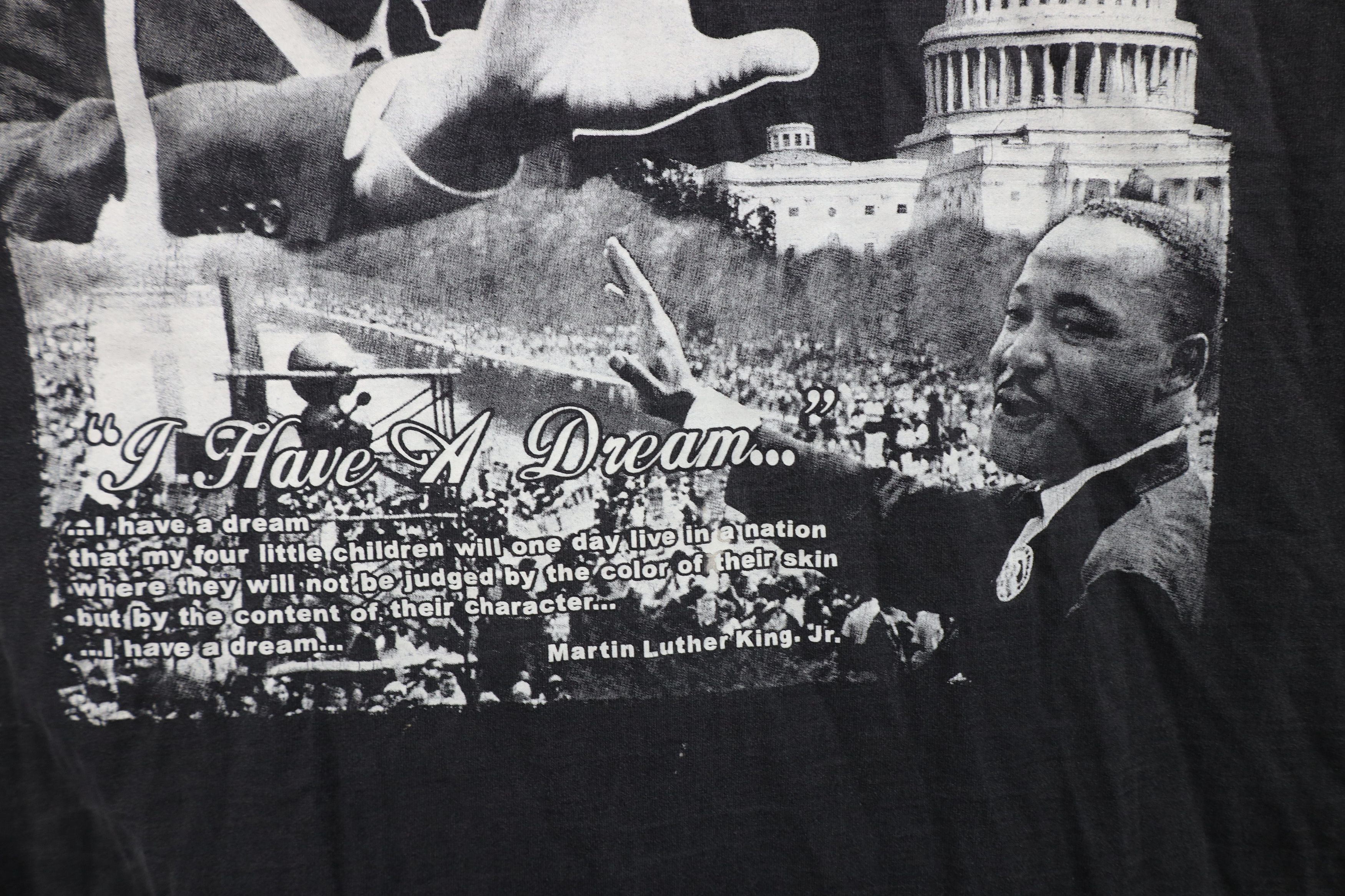 Vintage Vintage Y2K Streetwear President Barack Obama MLK Jr T-Shirt Size US XXL / EU 58 / 5 - 6 Thumbnail