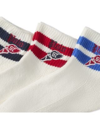Polo Ralph Lauren Polo Ralph Lauren Striped-Cuff Quarter-Crew Sock 3-Pack ‘67 Size ONE SIZE - 2 Thumbnail