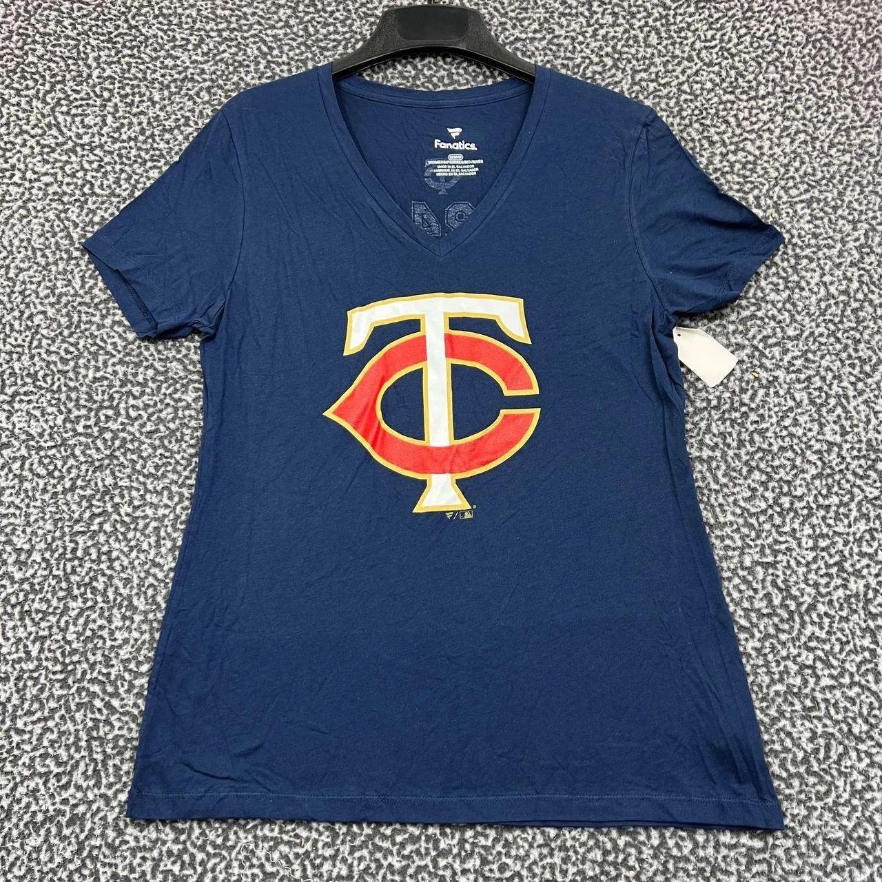 Other Minnesota Twins Shirt Women Short Sleeve V-Neck New M Size M / US 6-8 / IT 42-44 - 1 Thumbnail