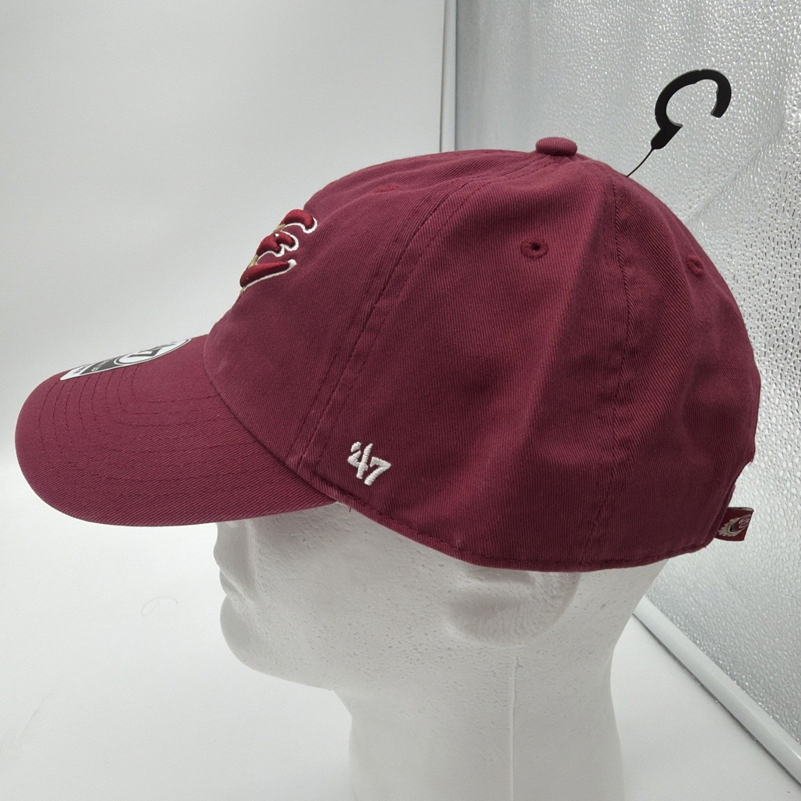47 Elon University Hat, Red with Gold, Adjustable Hat, New Size ONE SIZE - 3 Thumbnail