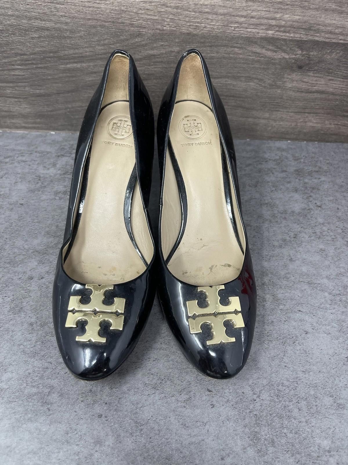 Other Tory Burch Raleigh Block Heel Pumps Womens Size 8 Patent Size US 8 / IT 38 - 3 Thumbnail