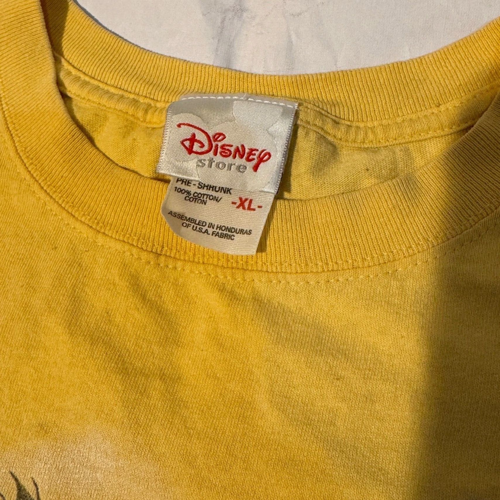 Disney VINTAGE Disney T-Shirt Women XL Yellow Butterfly Glitter Winnie The Pooh Eeyore Logo Graphic Casual Short Sleeve Crew Neck Cotton Jersey Regular Fit Size XL / US 12-14 / IT 48-50 - 5 Thumbnail