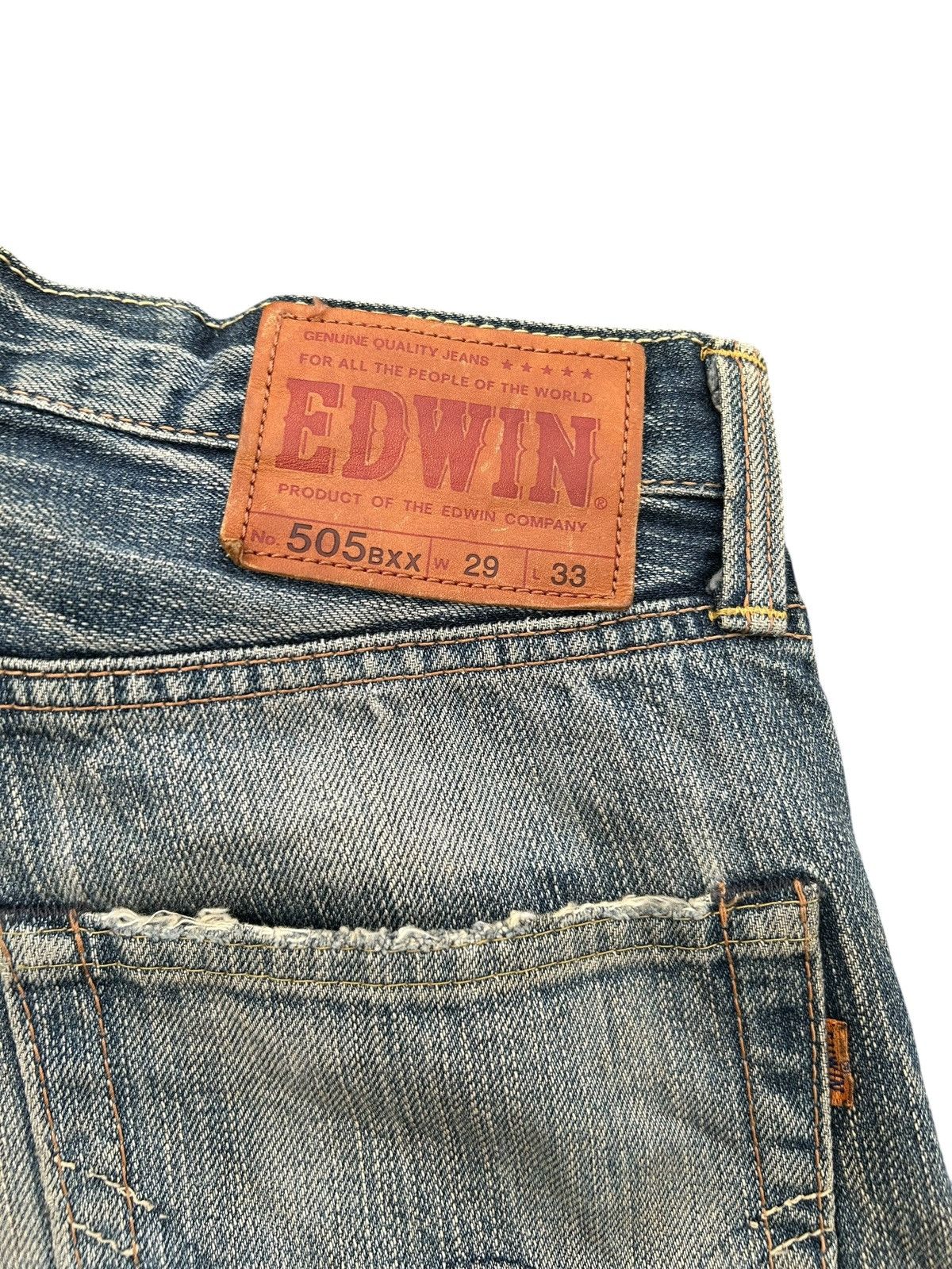 Japanese Brand × Kapital × Vintage Vintage Edwin Selvedge Distressed Denim Jeans Size US 31 - 8 Thumbnail