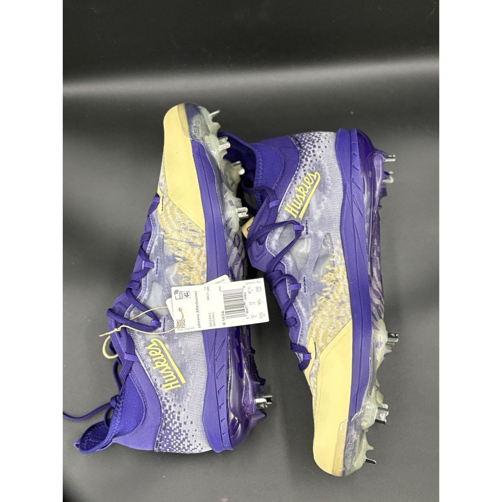 Adidas Adidas AdiZero Aftbu W Huskies Mens Metal Bsbl Cleats Sz12.5 Size US 12.5 / EU 45-46 - 10 Thumbnail