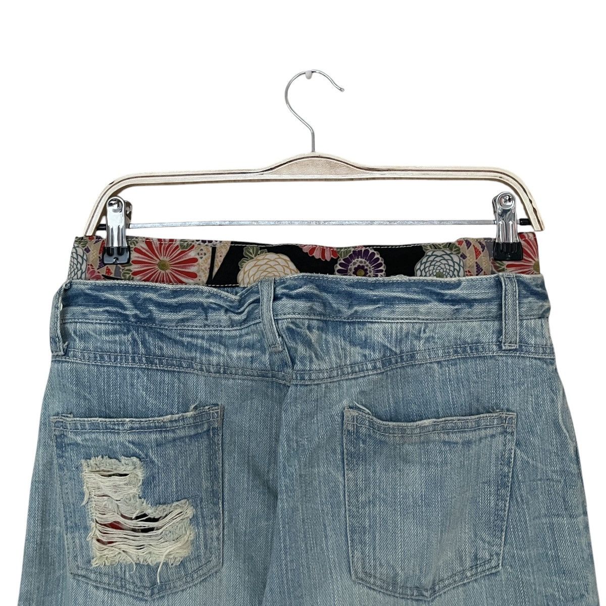 14th Addiction × Japanese Brand Vintage Japanese Brand Sukajan Distressed Jeans 2000s Size US 29 - 4 Thumbnail