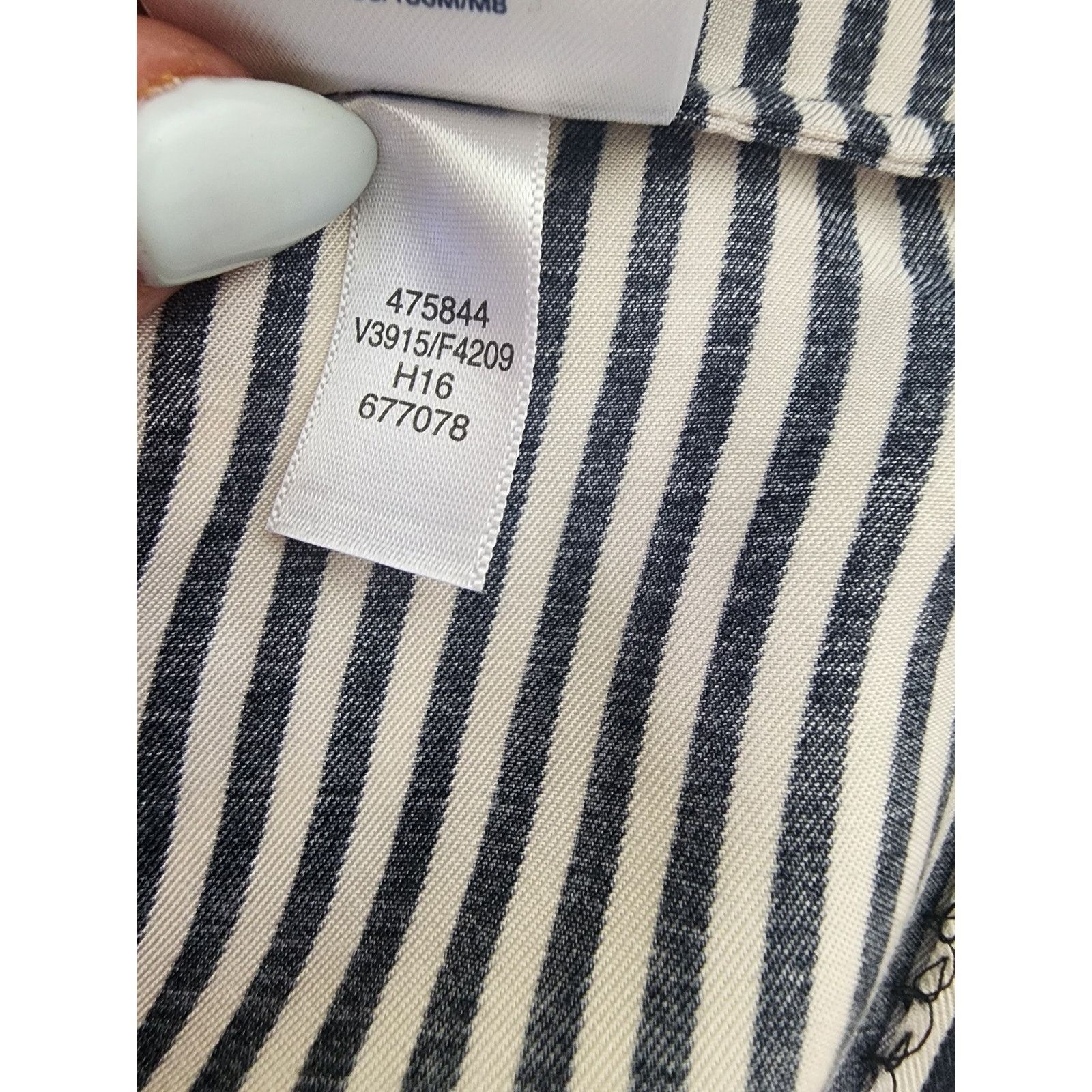 Lands' End Canvas by Lands End Black Stripe Blouse Womens 4 Size S / US 4 / IT 40 - 9 Thumbnail