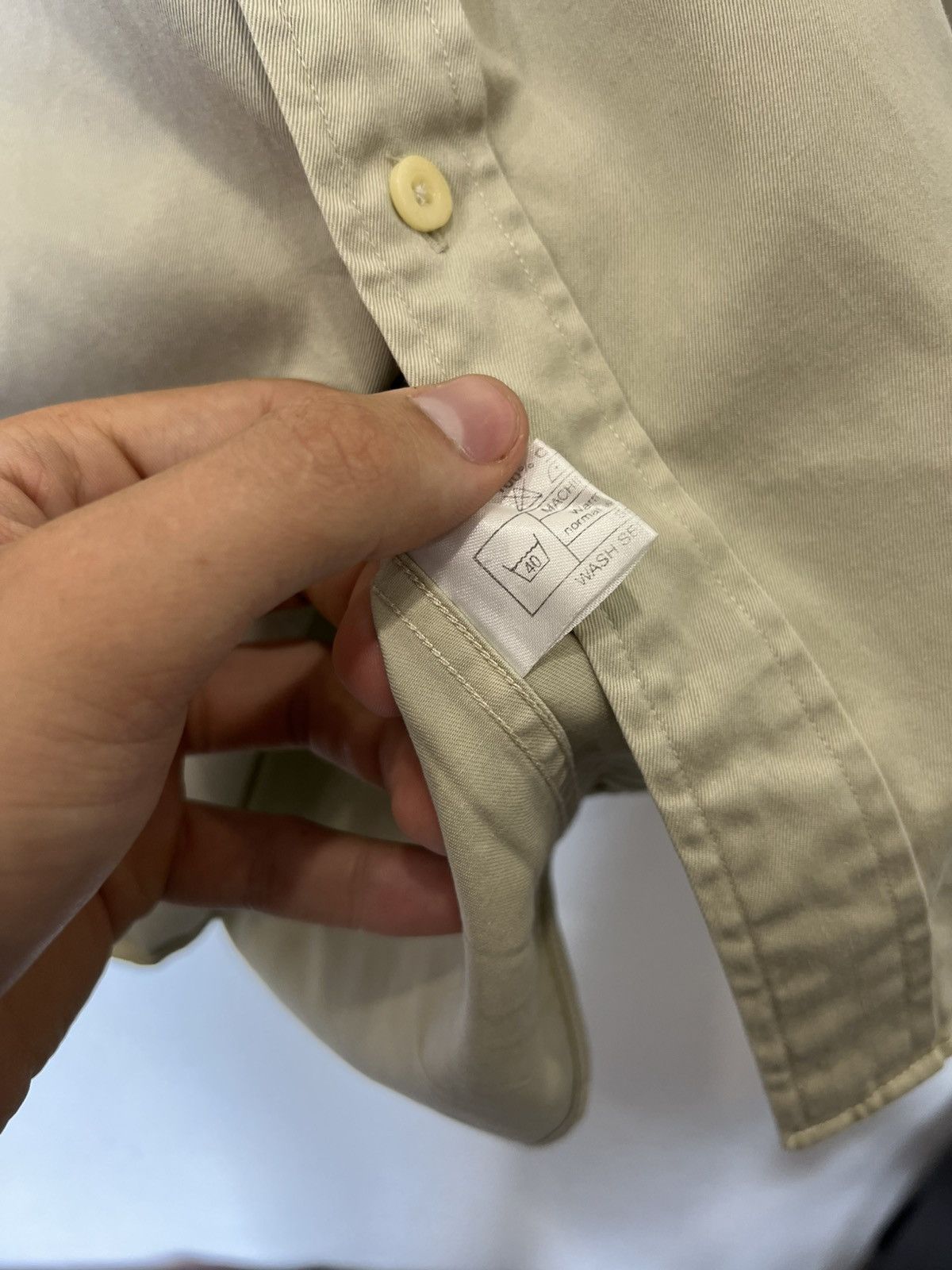 Burberry Thomas Burberry Beige Button Shirt Classic Vintage Size US XL / EU 56 / 4 - 7 Thumbnail