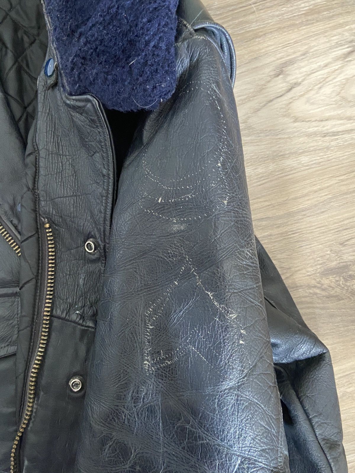 Vintage Vintage Chicago Police Leather Jacket Size US XS / EU 42 / 0 - 5 Thumbnail
