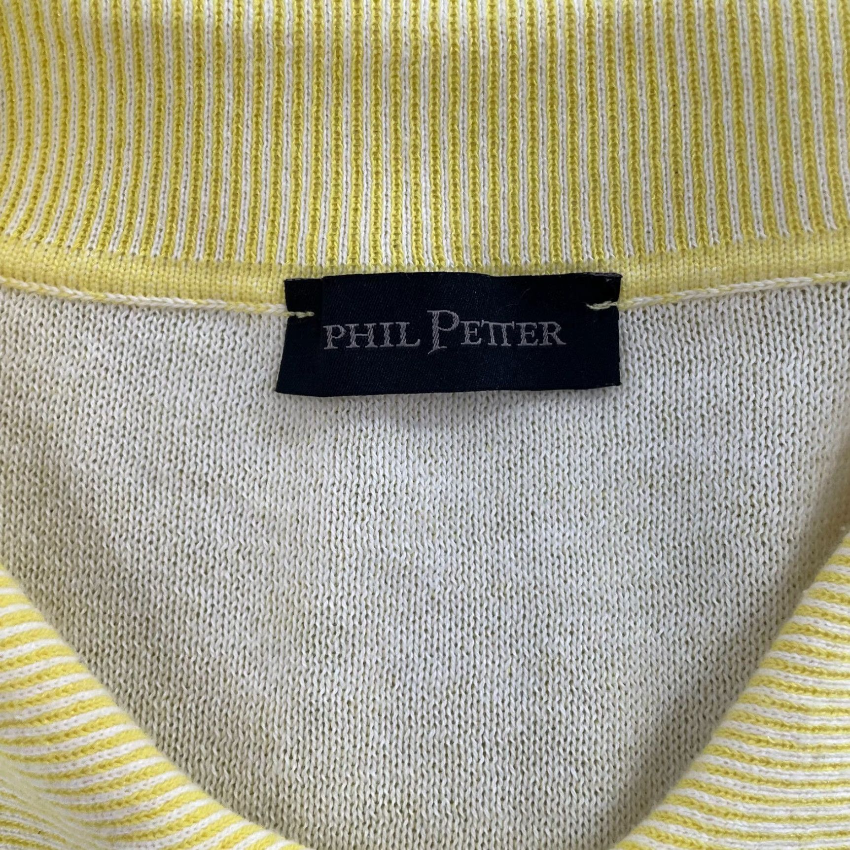Vintage Vintage Phil Petter Polo Shirt Adult XL Cotton Knit Yellow Men’s Short Sleeve Casual Mens XL Size US XL / EU 56 / 4 - 5 Thumbnail