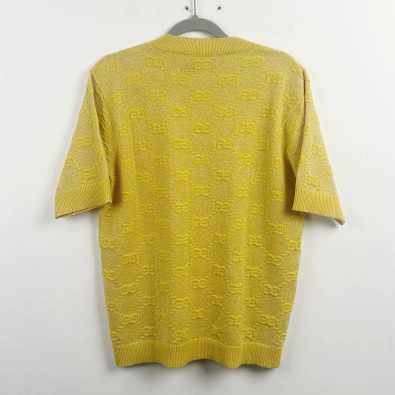 Gucci GucciYellow full-print knitwear 2503-Nextarrow Size US S / EU 44-46 / 1 - 2 Thumbnail