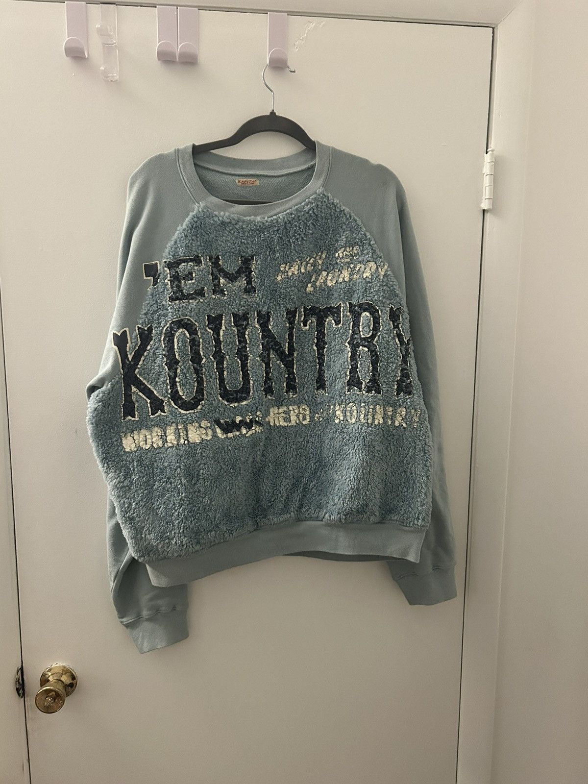 Kapital Kapital Knit x Fur Grizzly Pullover Size US L / EU 52-54 / 3 - 1 Thumbnail
