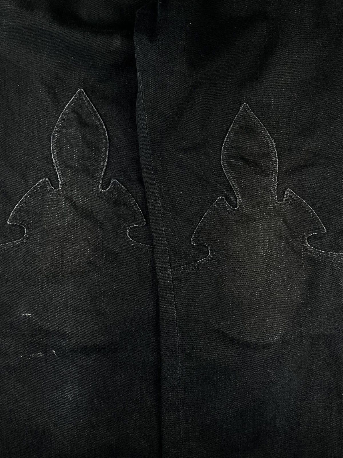 Chrome Hearts Chrome Hearts Le Fleur Knee Silver Bootcut Denim Jeans Size US 32 / EU 48 - 12 Thumbnail