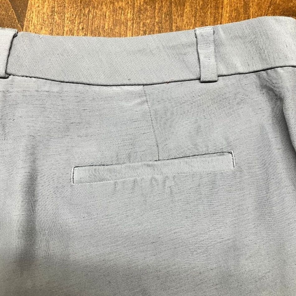 Banana Republic Banana Republic Heritage Collection Wide Leg Crop Pants Gray Linen Size 6 Women Size 28" / US 6 / IT 42 - 7 Thumbnail