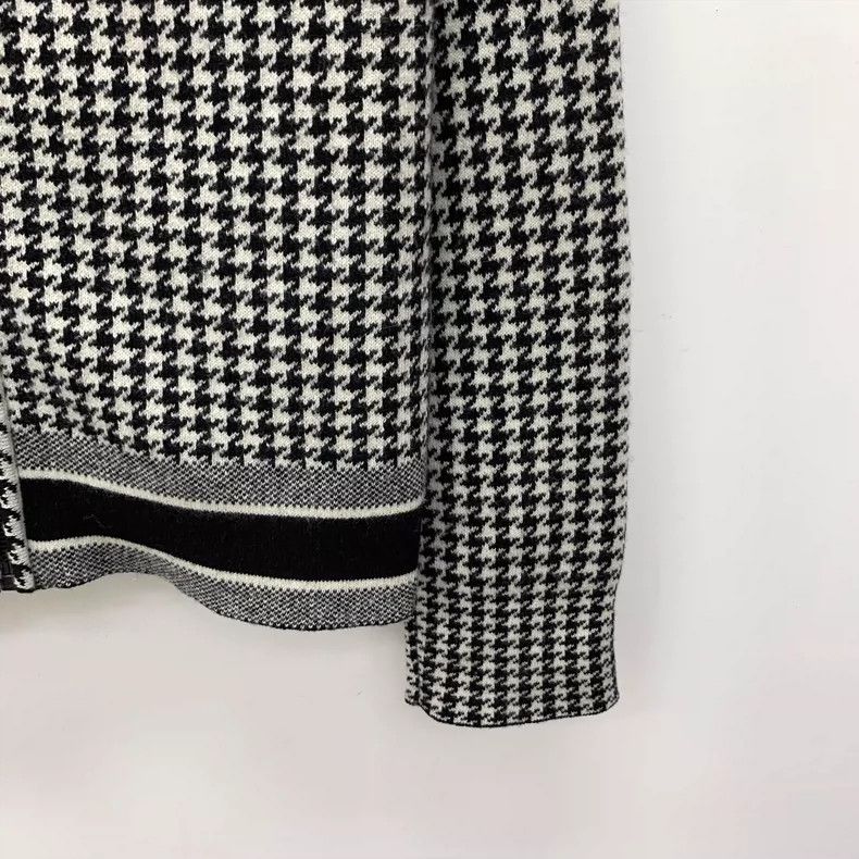 Dior Dior Black check cashmere lapel zipper long-sleeved jacket Size XS / US 0-2 / IT 36-38 - 4 Thumbnail