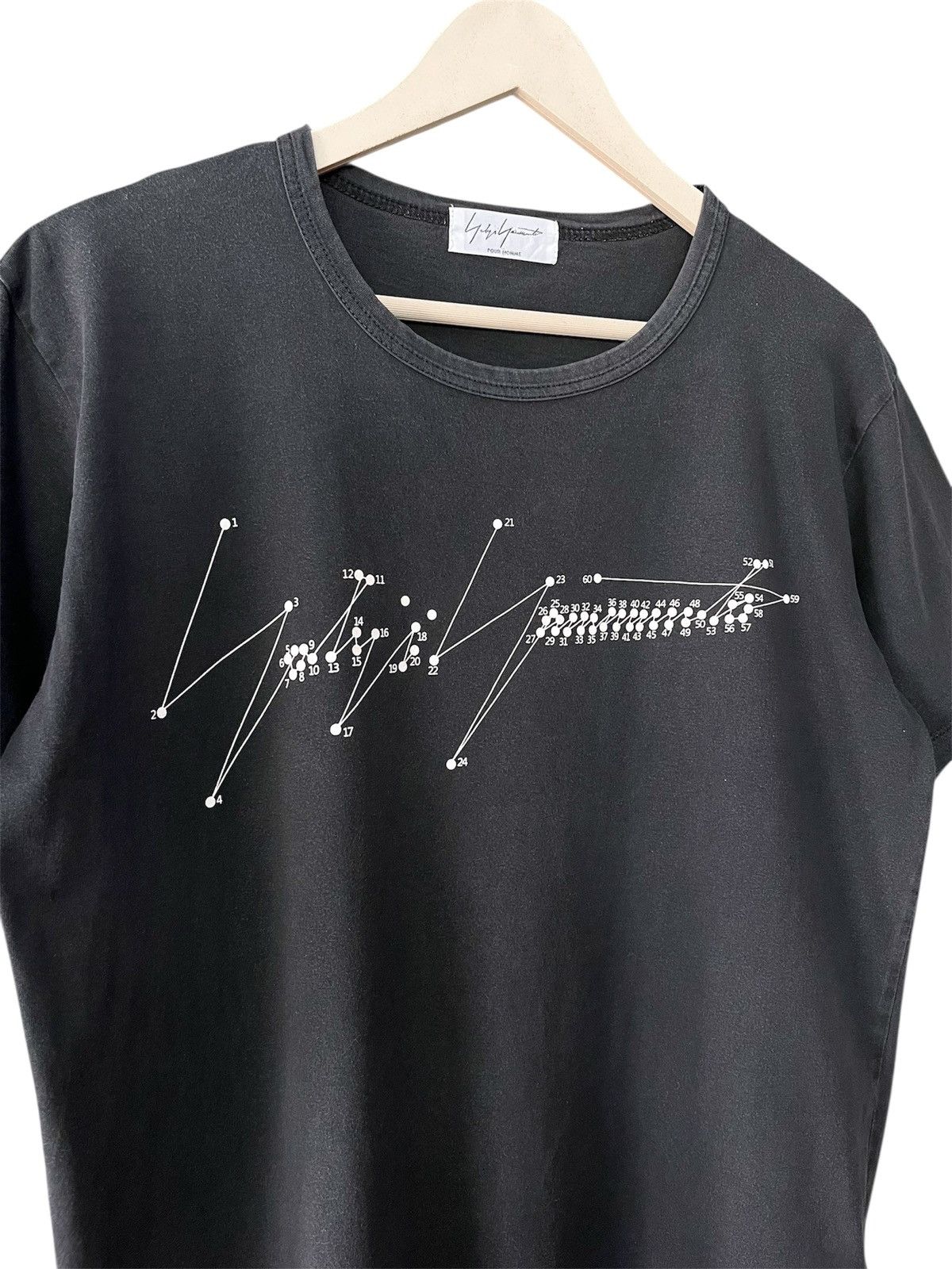 Yohji Yamamoto Yohji Yamamoto Pour Homme Signature Sunfaded Tee Size US L / EU 52-54 / 3 - 4 Thumbnail