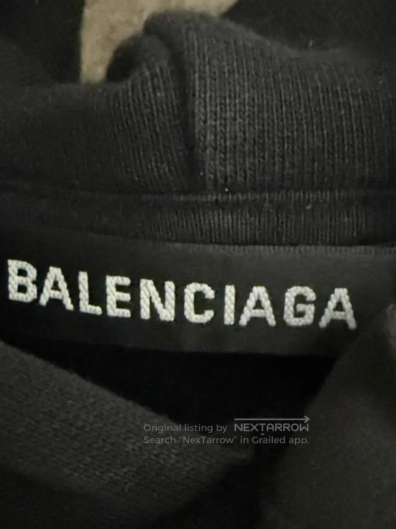 Balenciaga Balenciaga Letter Printed Wheat Hooded Sweatshirt Size US L / EU 52-54 / 3 - 3 Thumbnail