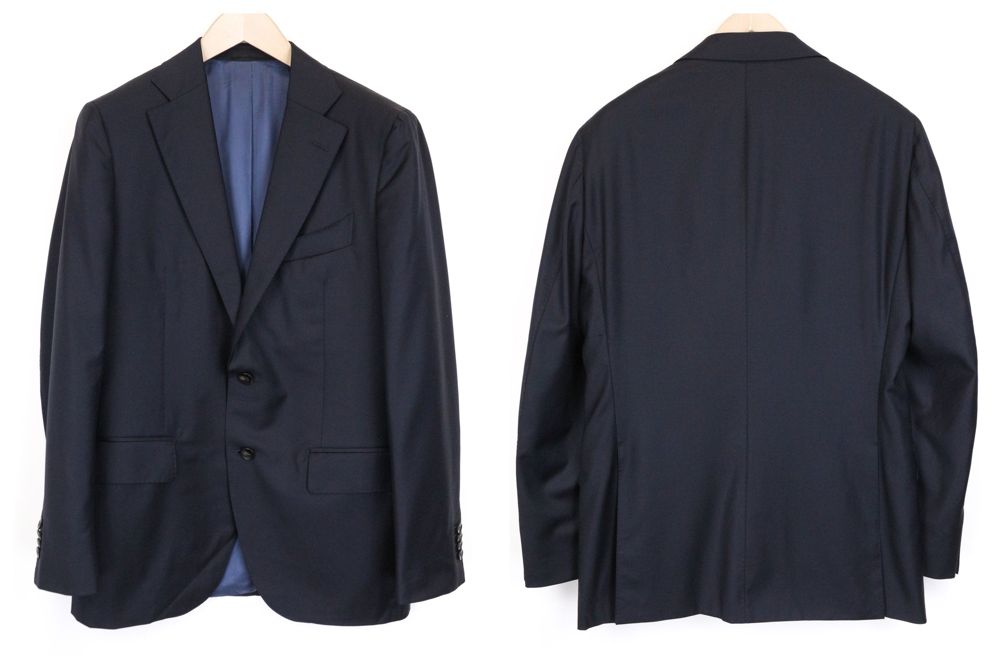 Suitsupply LA SPALLA UK40R Blue Slim Wool S110s 3 Piece Suit 75884 Size 40R - 2 Thumbnail