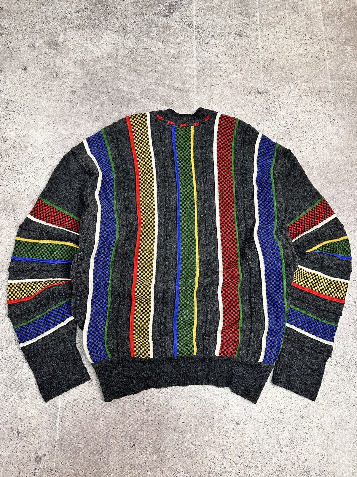 Coogi Corlo Colucci multicolor coogi style sweater 3D HandMade GOA Size US L / EU 52-54 / 3 - 10 Thumbnail