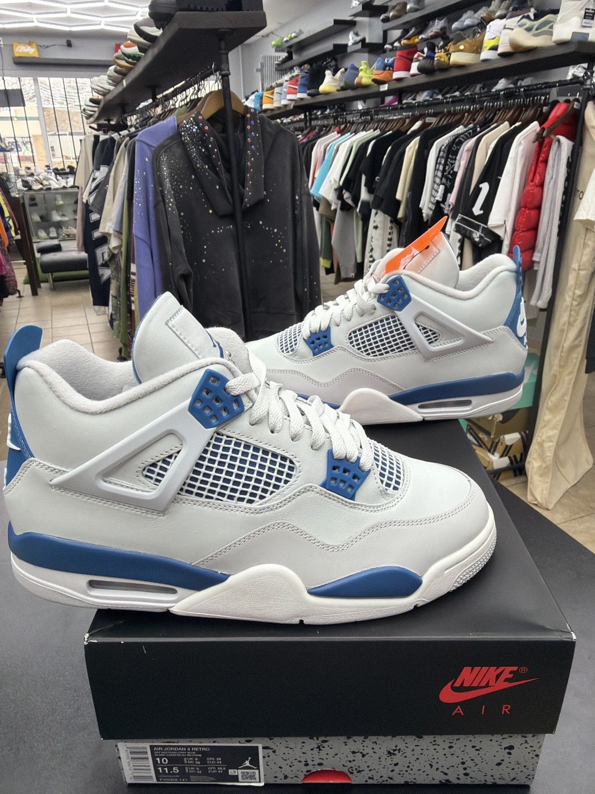 Jordan Brand Jordan 4 Military Blue Size-10 Brand New Quick Shipping Size US 10 / EU 43 - 1 Thumbnail