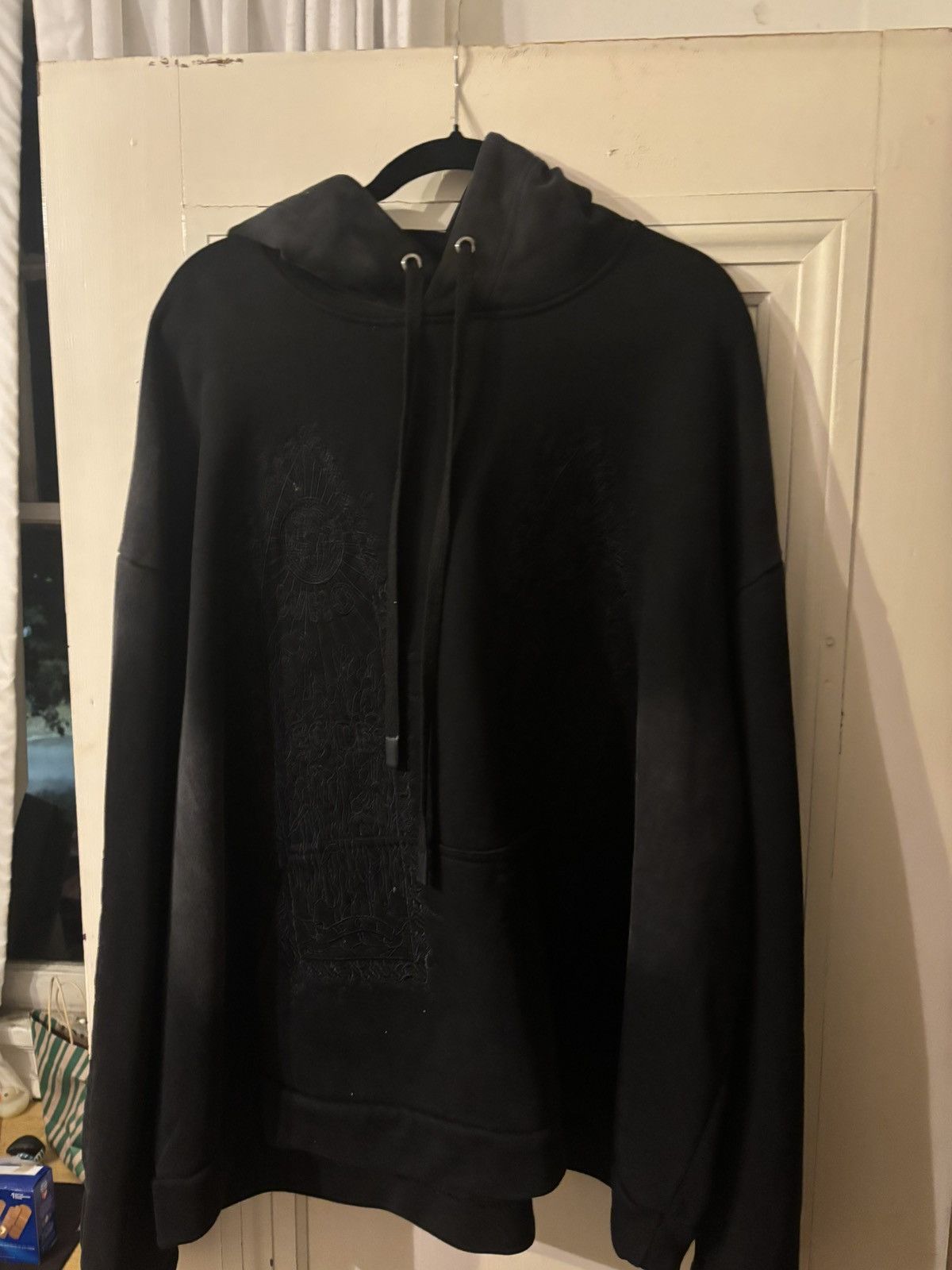 Who Decides War Who decides war all black tonal hoodie Size US XXL / EU 58 / 5 - 1 Thumbnail
