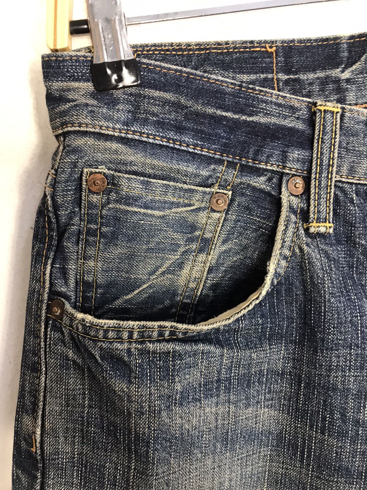 Edwin × Japanese Brand × Vintage Vintage Edwin 505Z Selvedge Short Pants Jeans Size US 29 - 7 Thumbnail