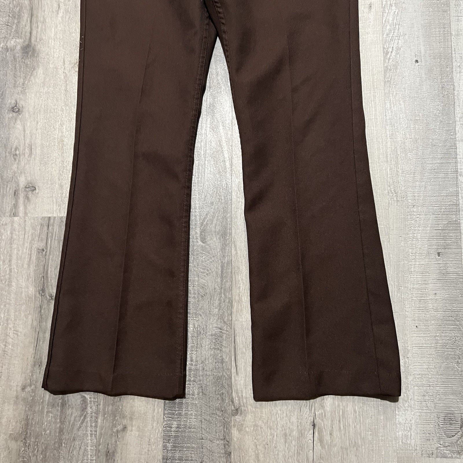 Levi's VTG Levis 517 Brown Sta Prest Boot Cut Pants 60s/70s Dacron Size US 31 - 5 Thumbnail