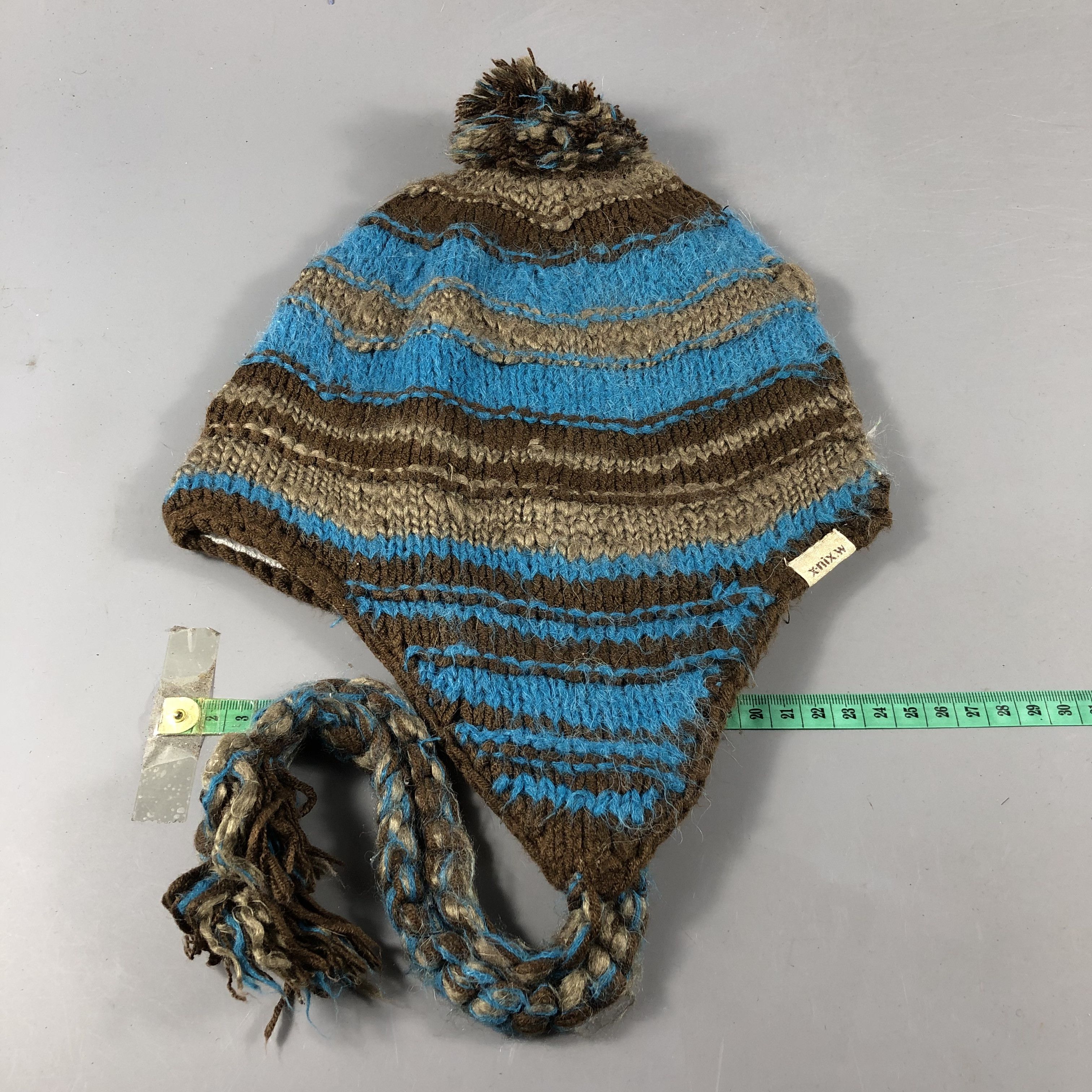 Vintage X-NIX.W Earflap Bobble Beanie Snowcap Snow Hat B983 Size ONE SIZE - 3 Thumbnail