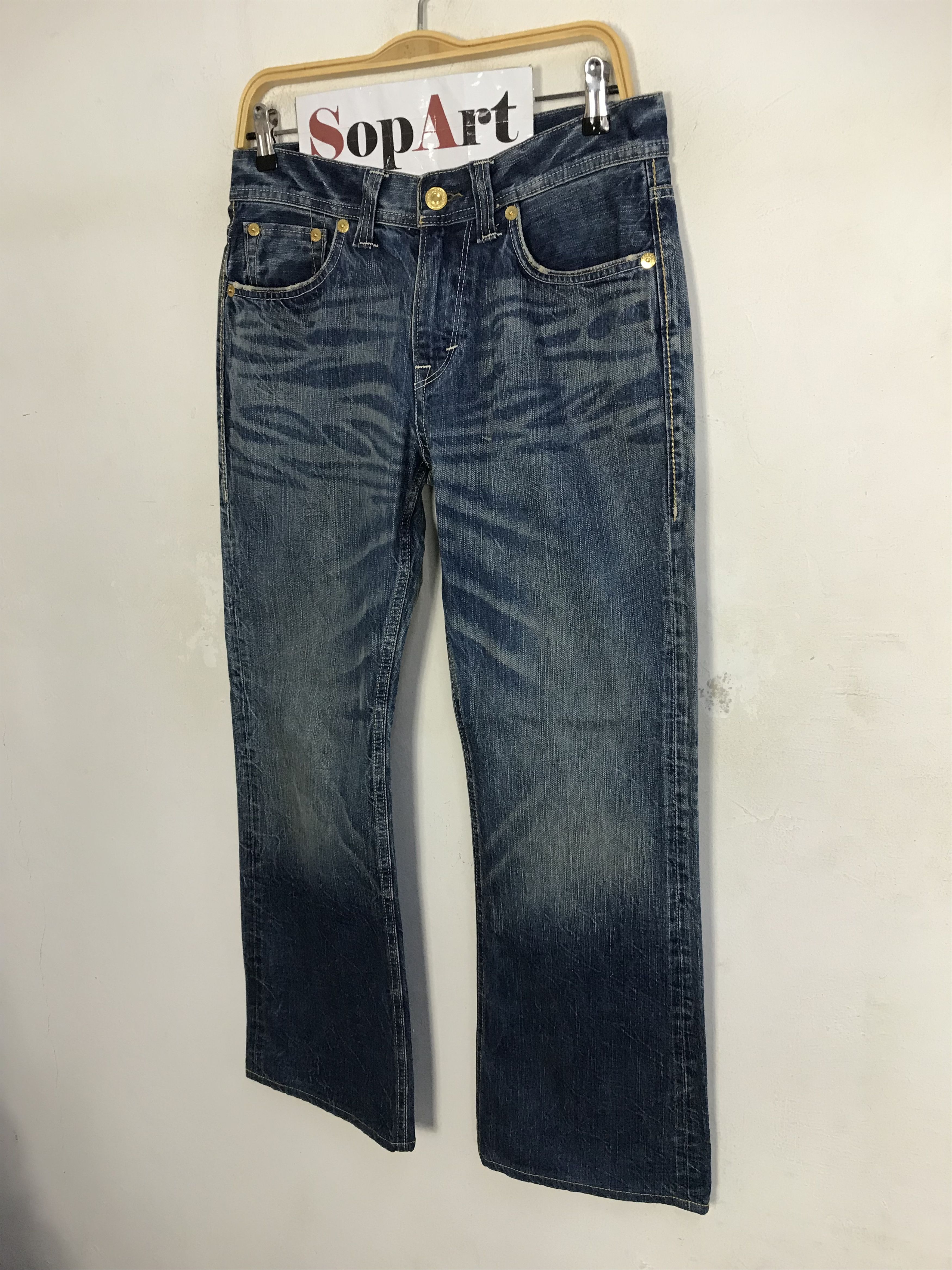 Japanese Brand × Vintage Vintage Denim Craft Premium Clothing Zipper Jeans Design Size US 31 - 4 Thumbnail
