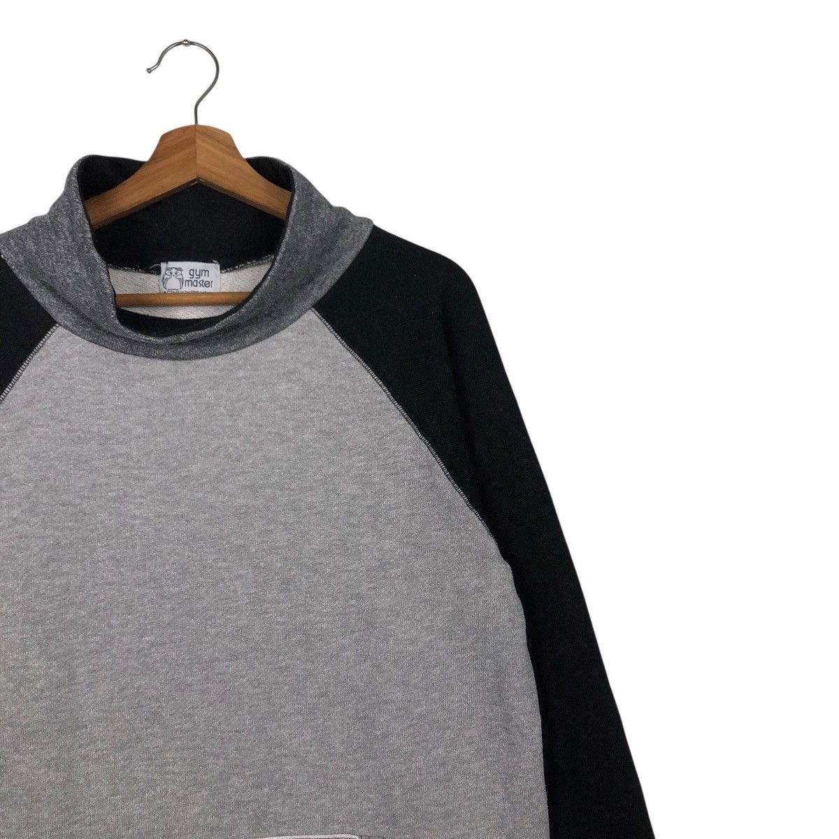 Hysteric Glamour 📌Rich Grey Two Tone Hoodie Pull Over Biker Gym Master Size US L / EU 52-54 / 3 - 7 Thumbnail