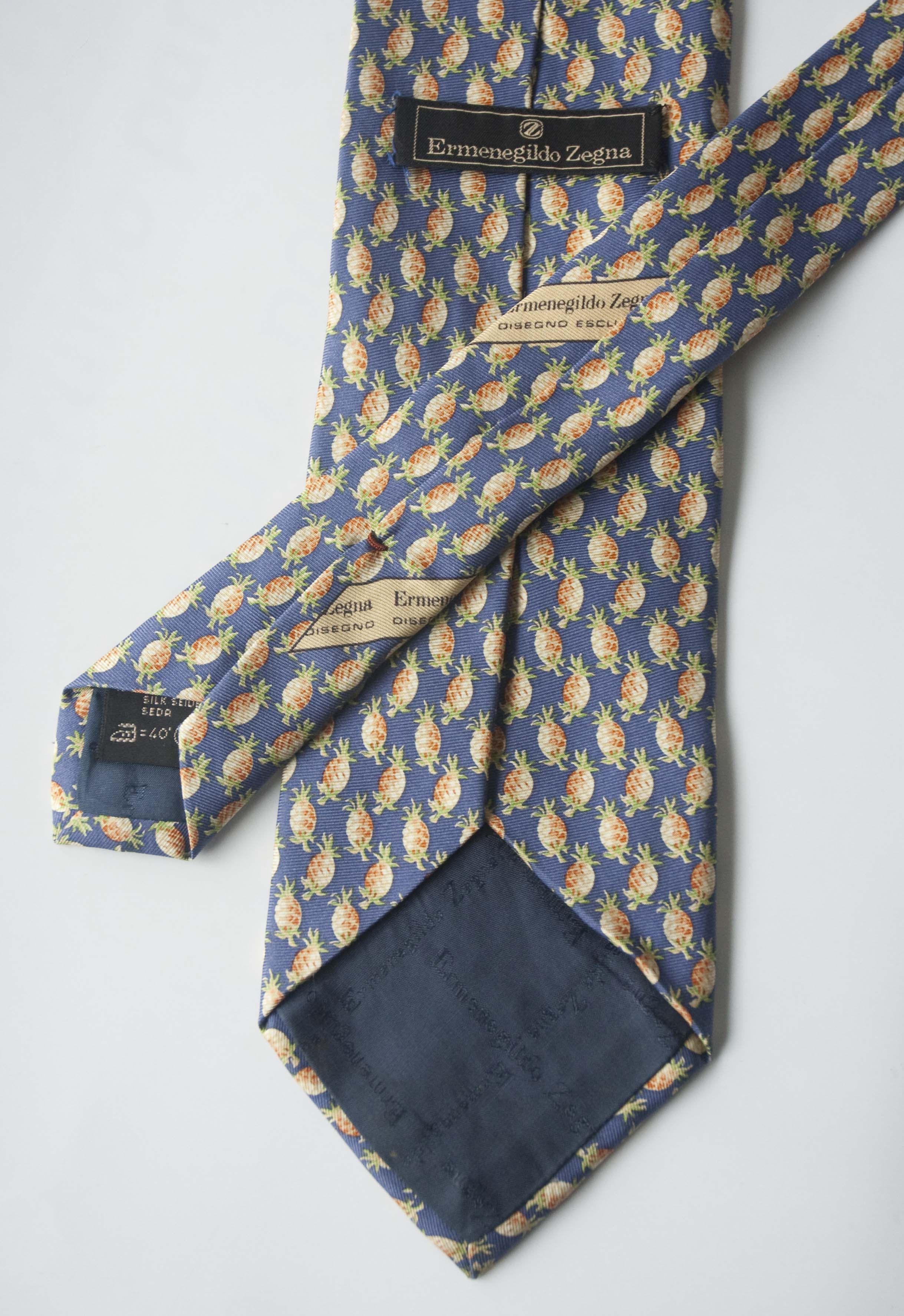 Ermenegildo Zegna Ermenegildo Zegna Tie Pineapple Disegno Exclusivo Size ONE SIZE - 3 Thumbnail