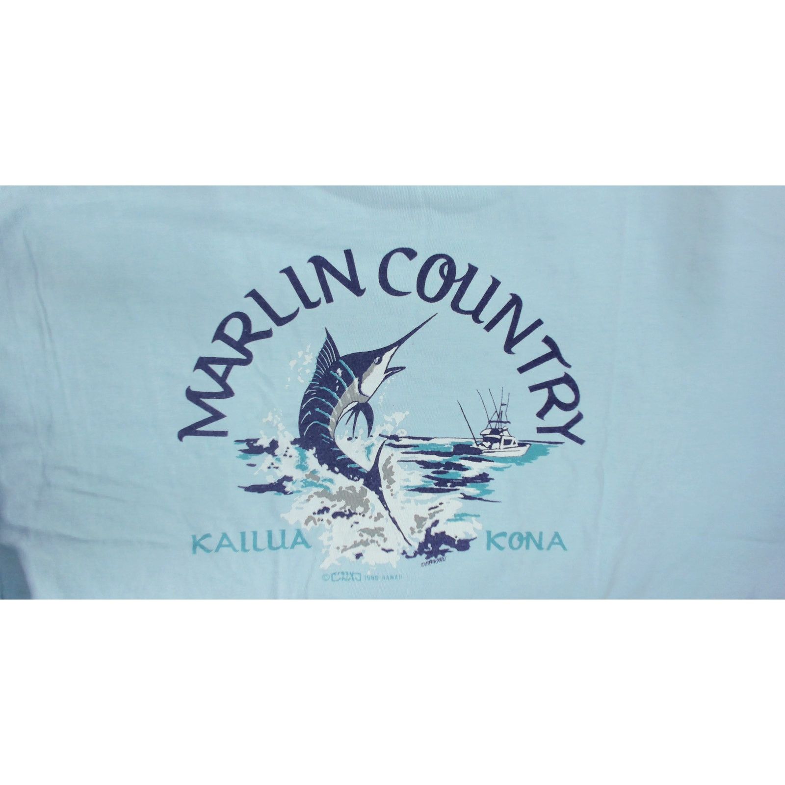 Vintage Crazy Shirts 1980 Single Stitch Sun Faded Marlin Tee XL Size US XL / EU 56 / 4 - 7 Thumbnail
