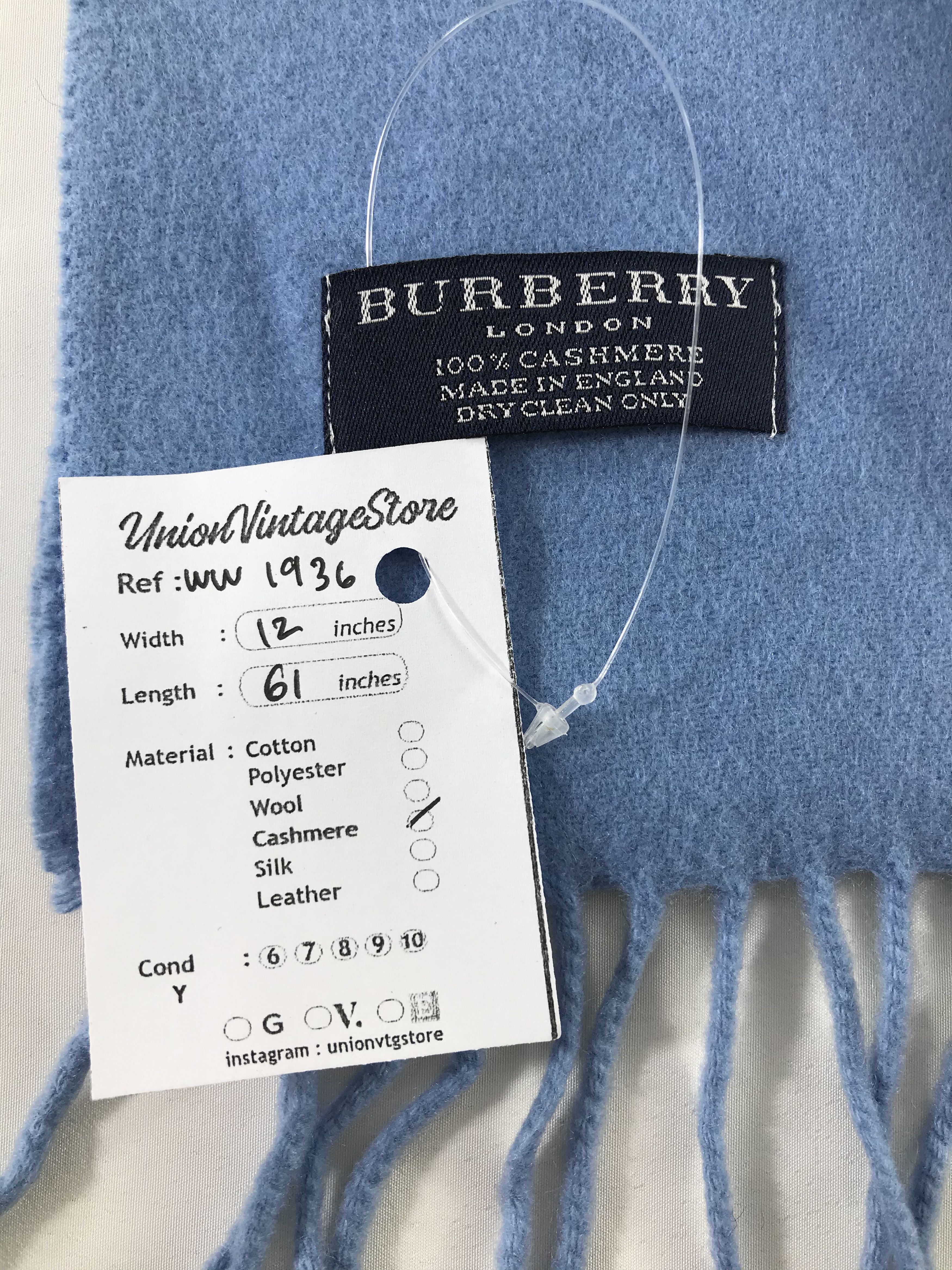 Burberry × Vintage Burberry Scarf / Muffler / Neckwear - WW1936 Size ONE SIZE - 5 Thumbnail