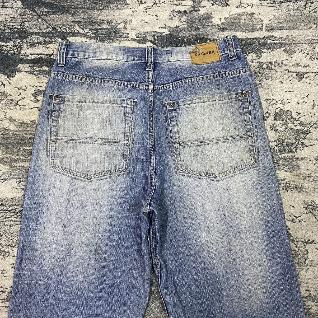 JNCO Vintage Japan Pj Mark Baggy Dirty Light Washed Denim Jeans Size US 34 / EU 50 - 8 Thumbnail