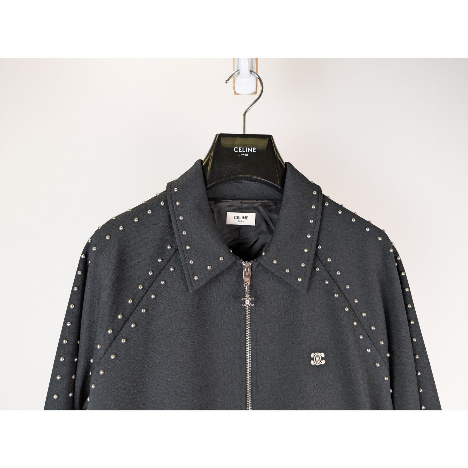 Celine o1rshd1 Relaxed Studded Jacket in Black Size US XL / EU 56 / 4 - 2 Thumbnail