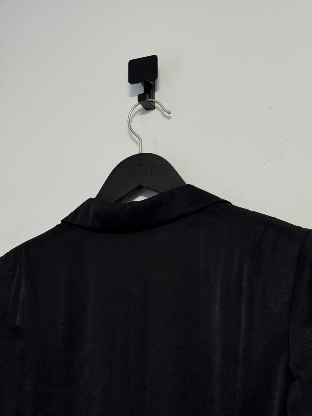 Jil Sander JIL SANDER Black Silk Lined Coat Jacket Made in Italy Blazer Size XS / US 0-2 / IT 36-38 - 19 Thumbnail